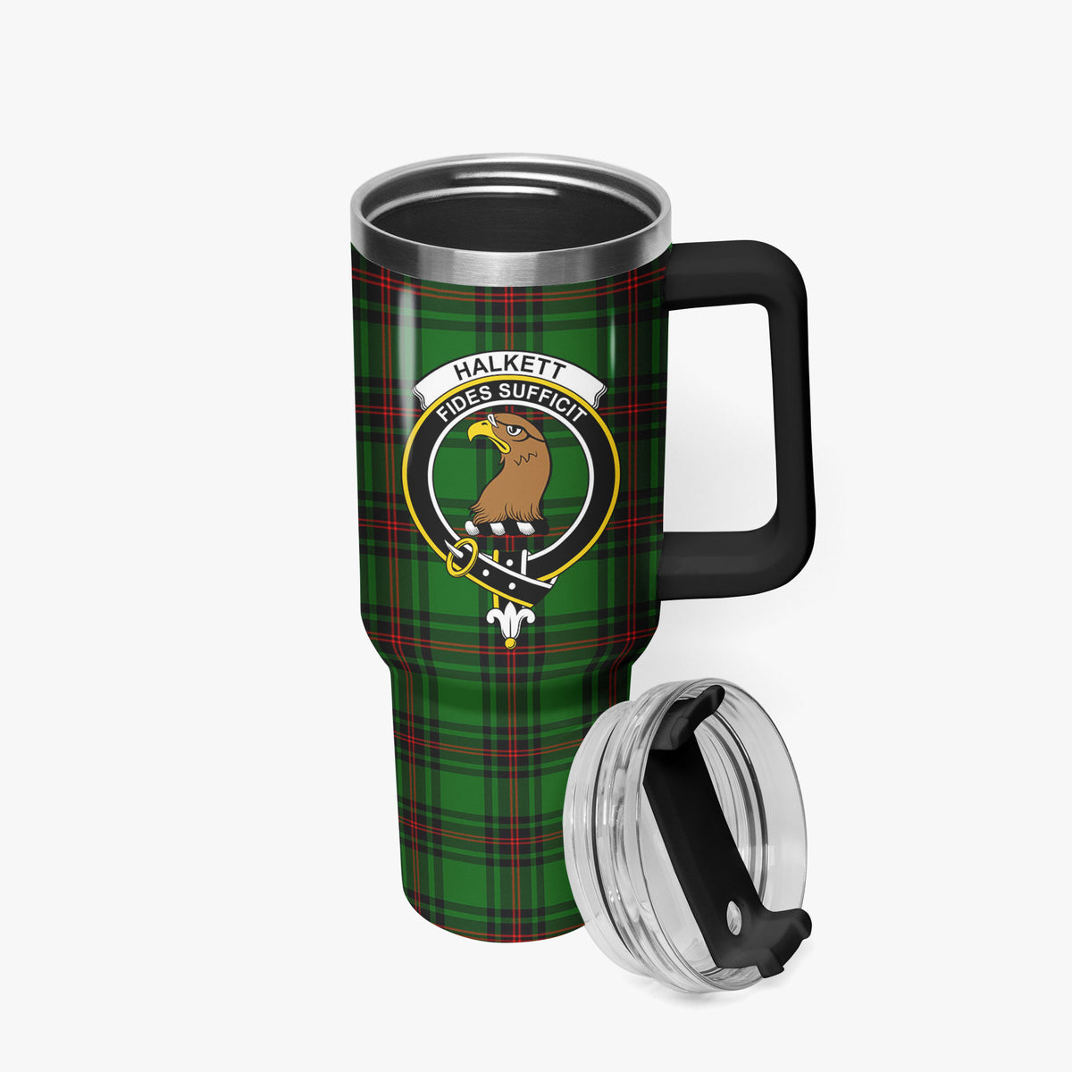Halkett Tartan Crest 40 oz Insulated Tumbler with Handle