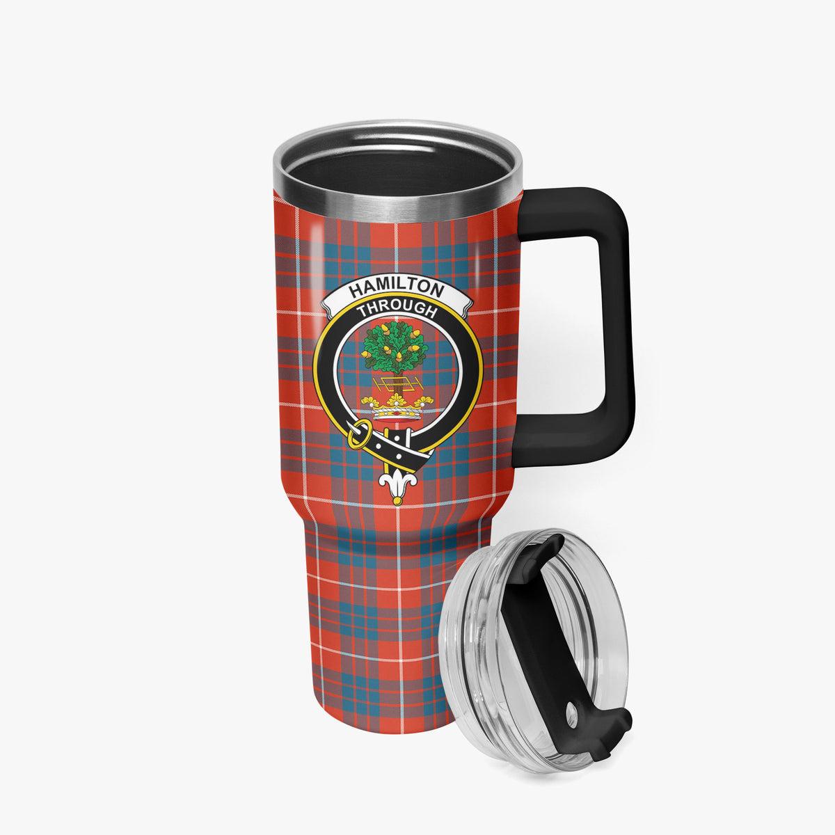 Hamilton Ancient Tartan Crest 40 oz Insulated Tumbler with Handle