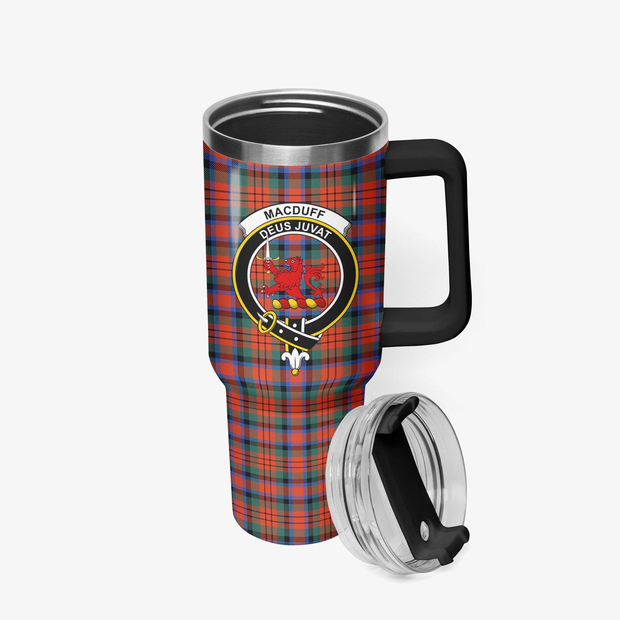MacDuff Ancient Tartan Crest 40 oz Insulated Tumbler with Handle