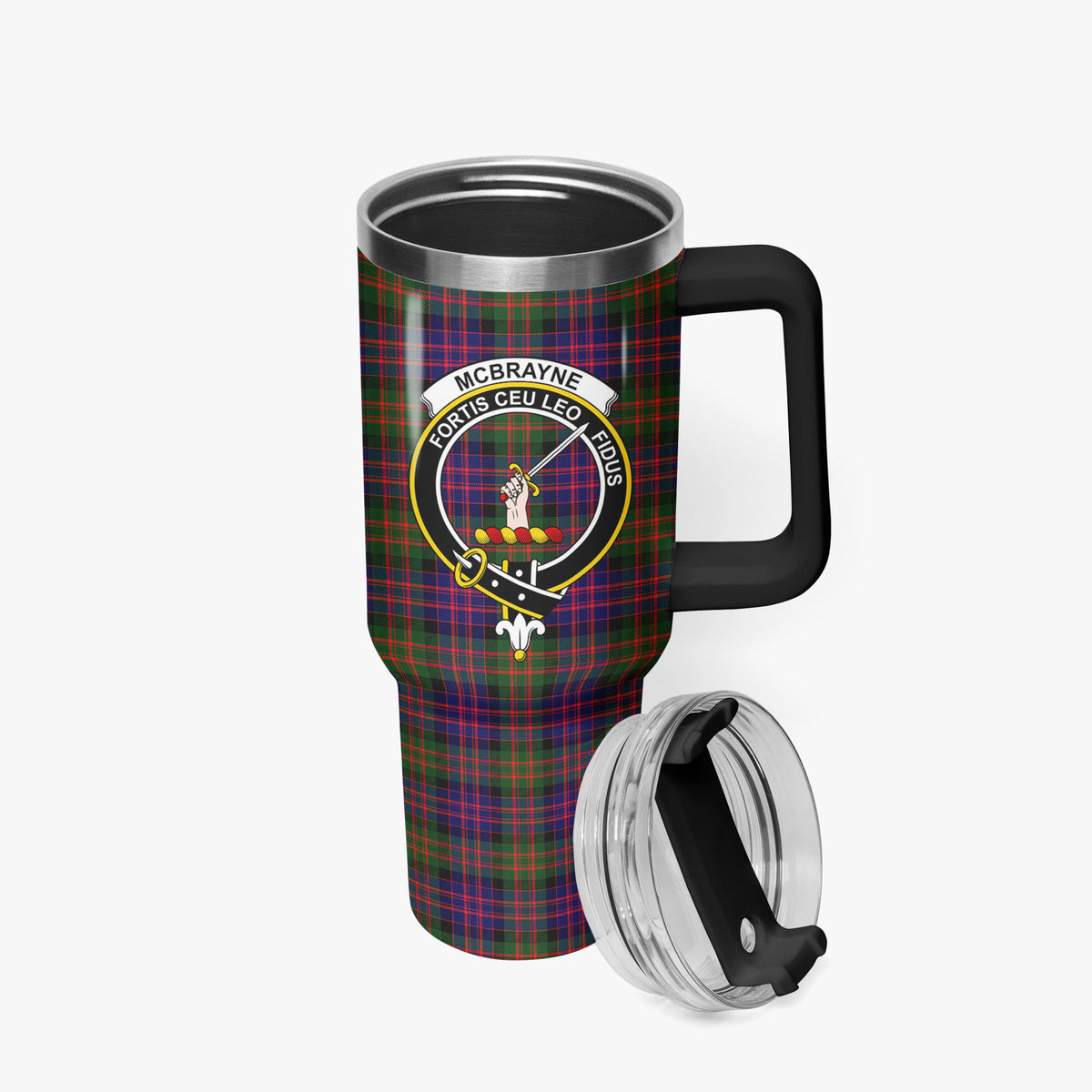 McBrayne Tartan Crest 40 oz Insulated Tumbler with Handle