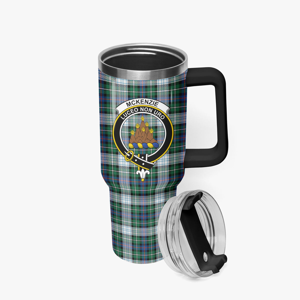 McKenzie Dress Ancient Tartan Crest 40 oz Insulated Tumbler with Handle