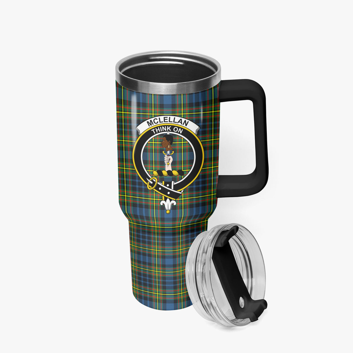McLellan Ancient Tartan Crest 40 oz Insulated Tumbler with Handle