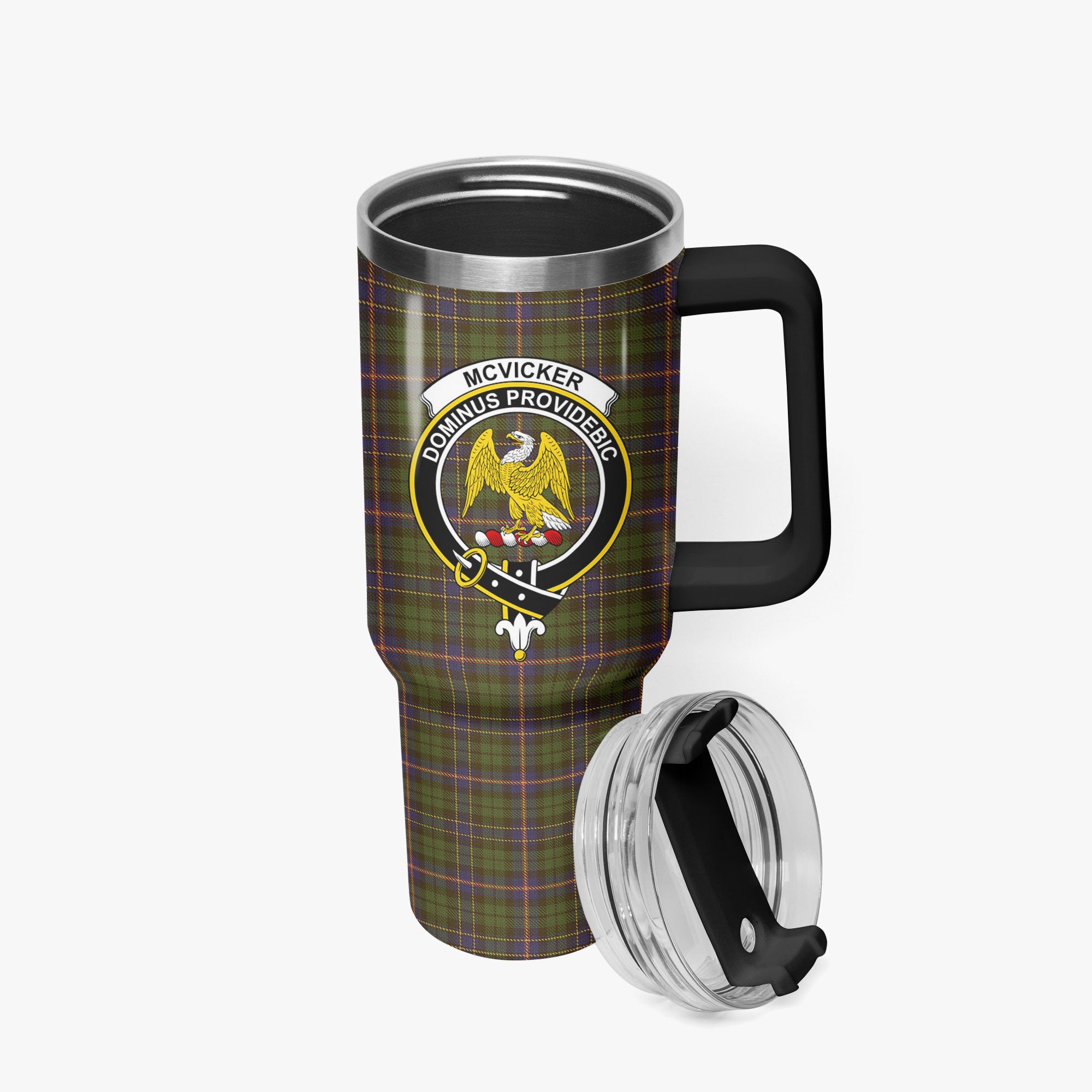 McVicker Tartan Crest 40 oz Insulated Tumbler with Handle