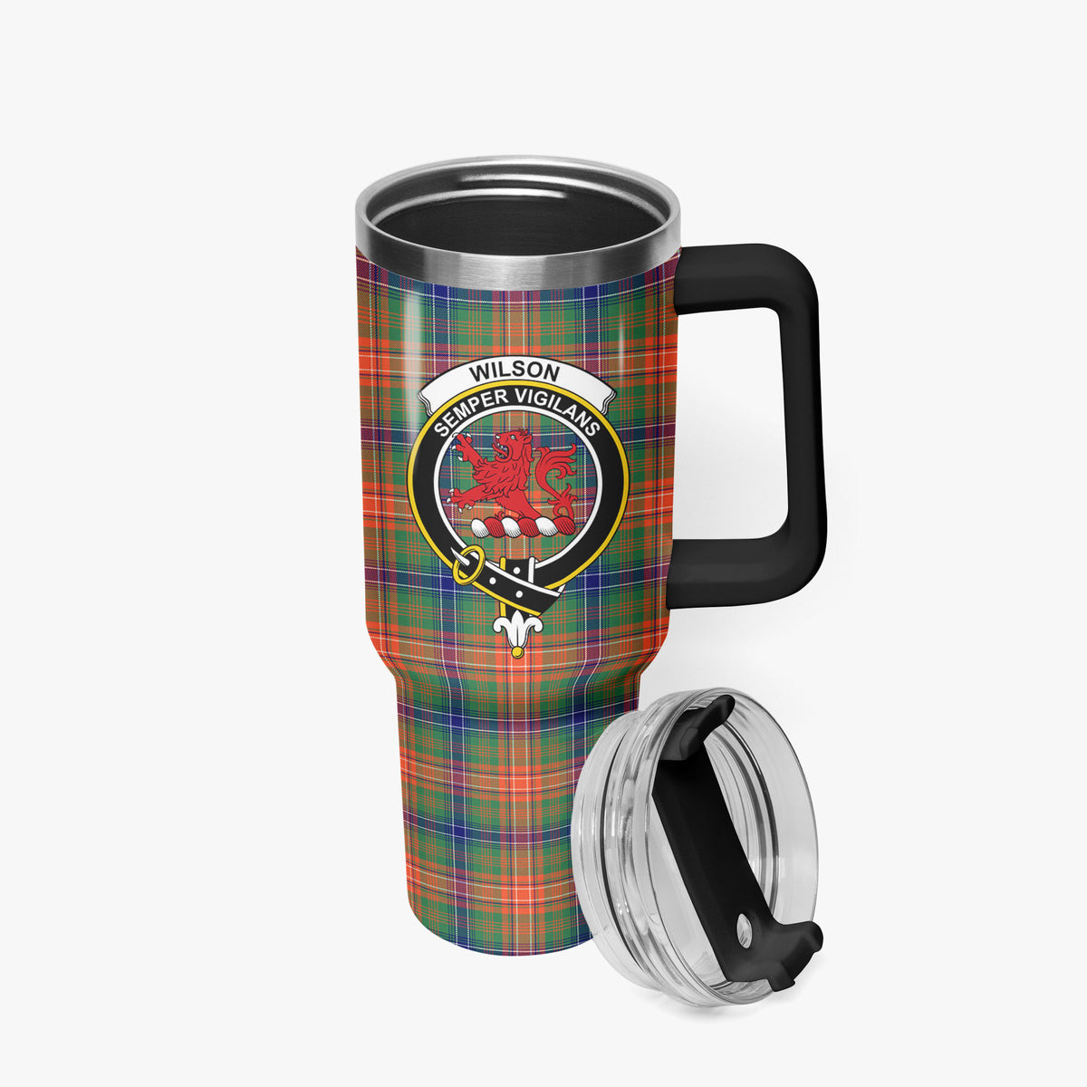 Wilson Ancient Tartan Crest 40 oz Insulated Tumbler with Handle
