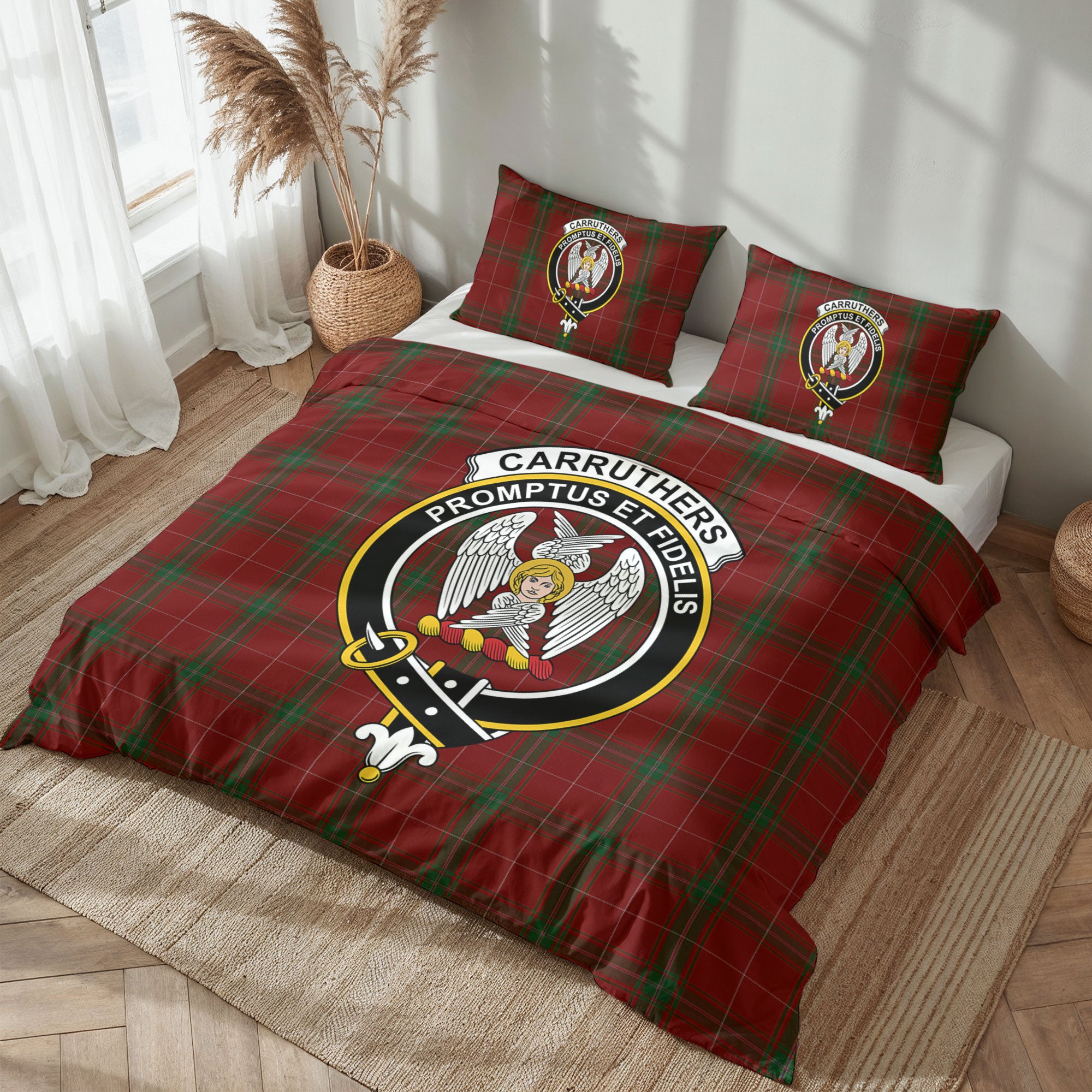 Carruthers Tartan Crest Bedding Set