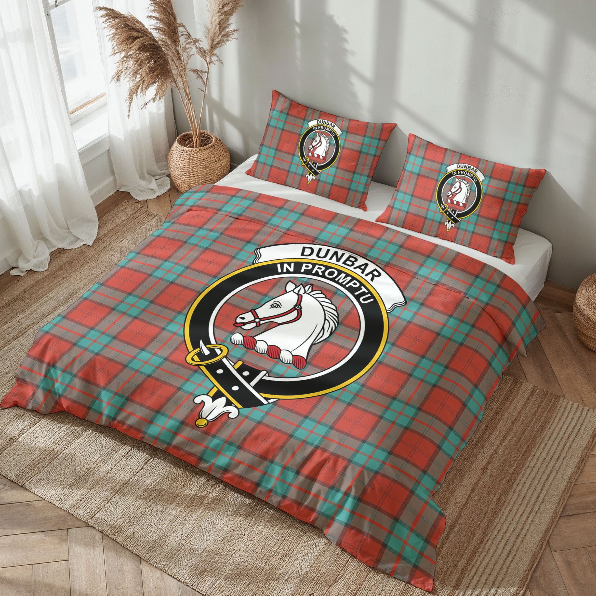 Dunbar Ancient Tartan Crest Bedding Set