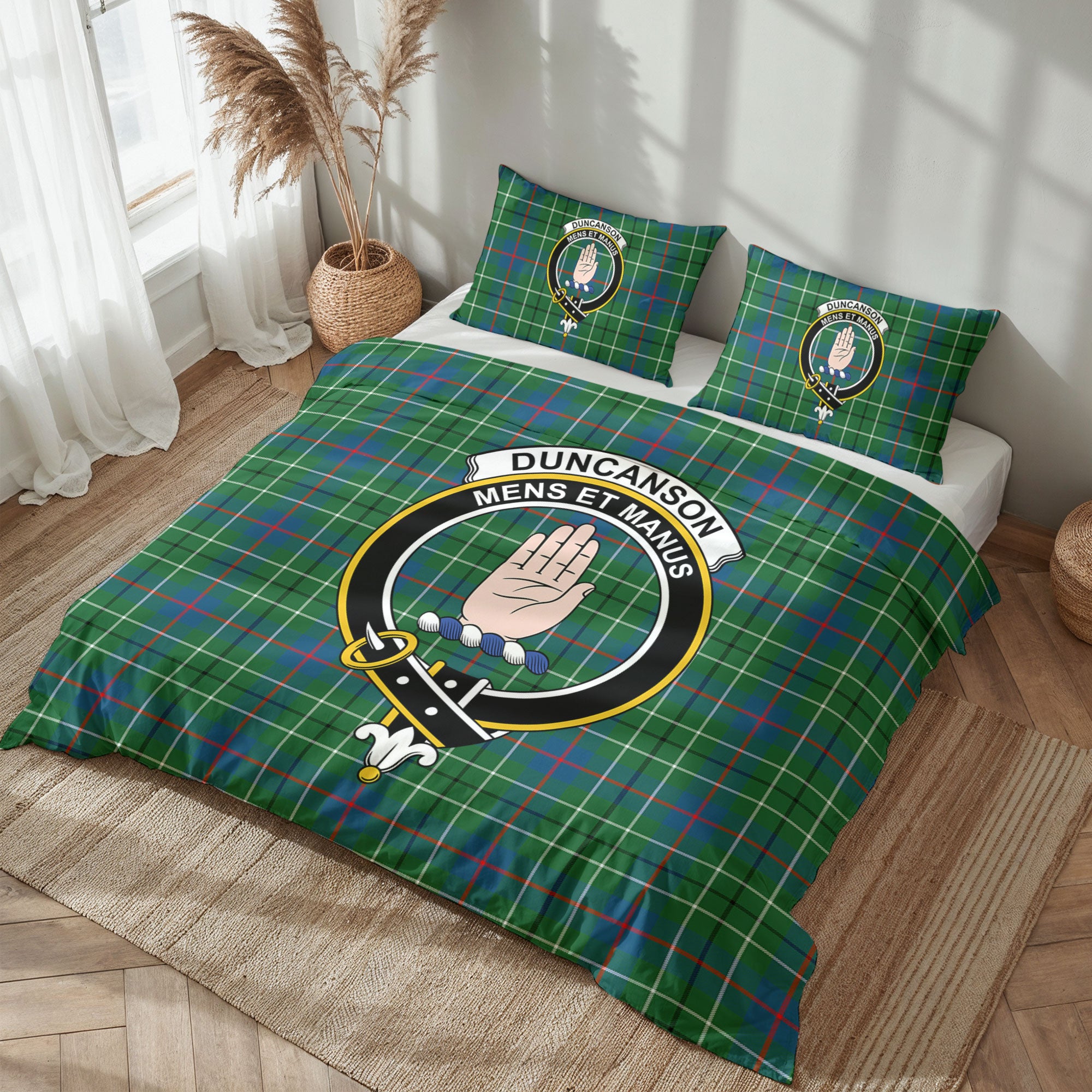 Duncanson Tartan Crest Bedding Set