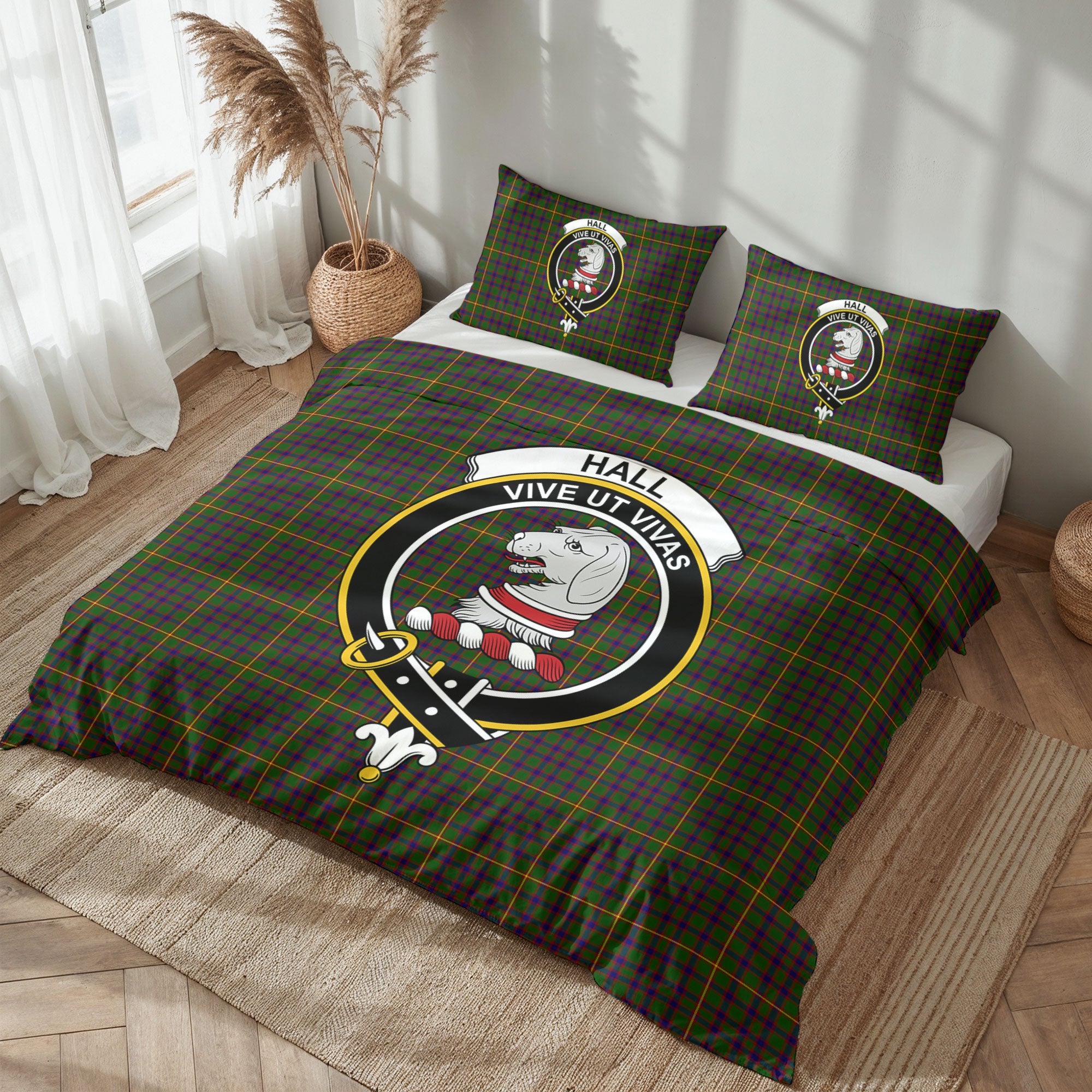 Hall Tartan Crest Bedding Set