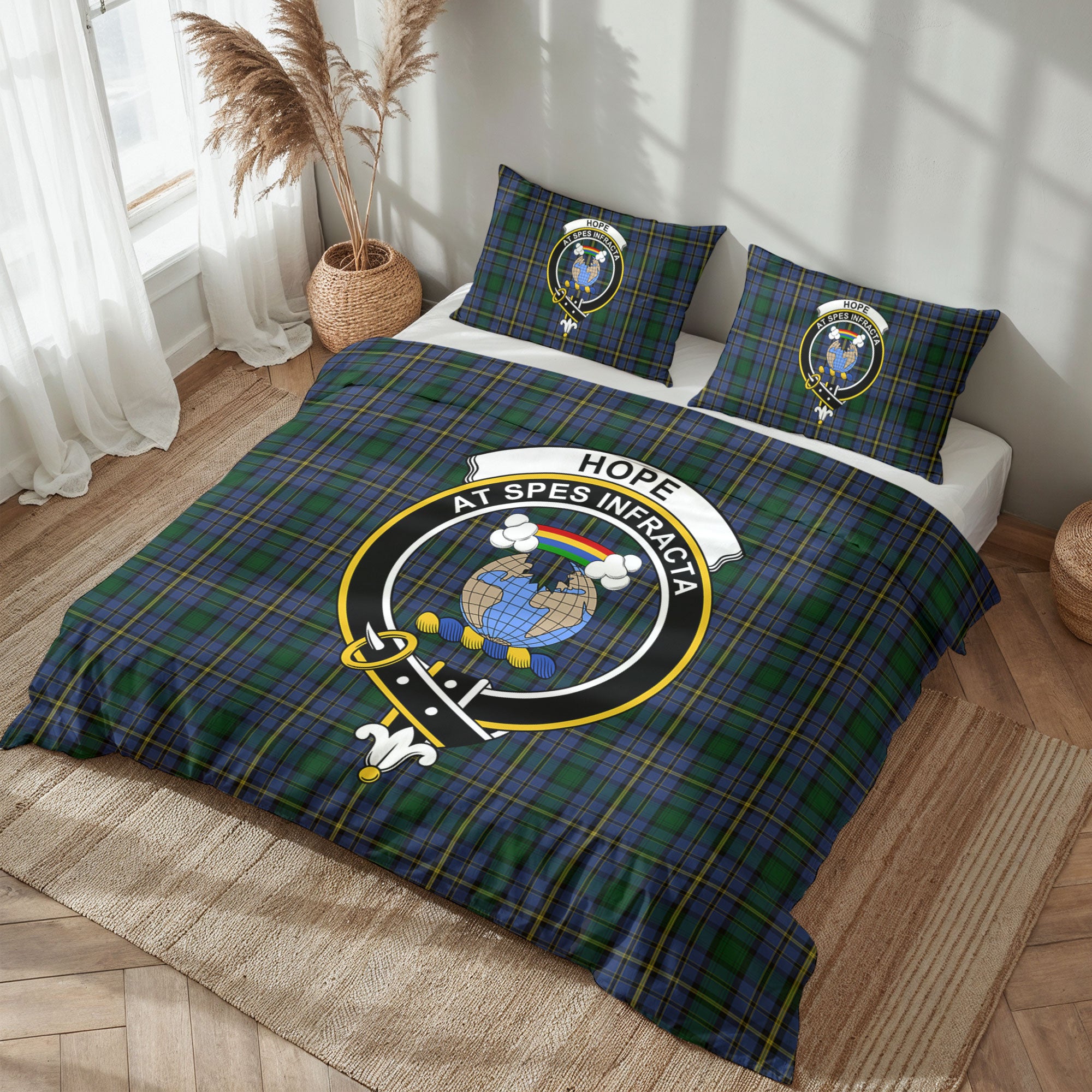 Hope Tartan Crest Bedding Set
