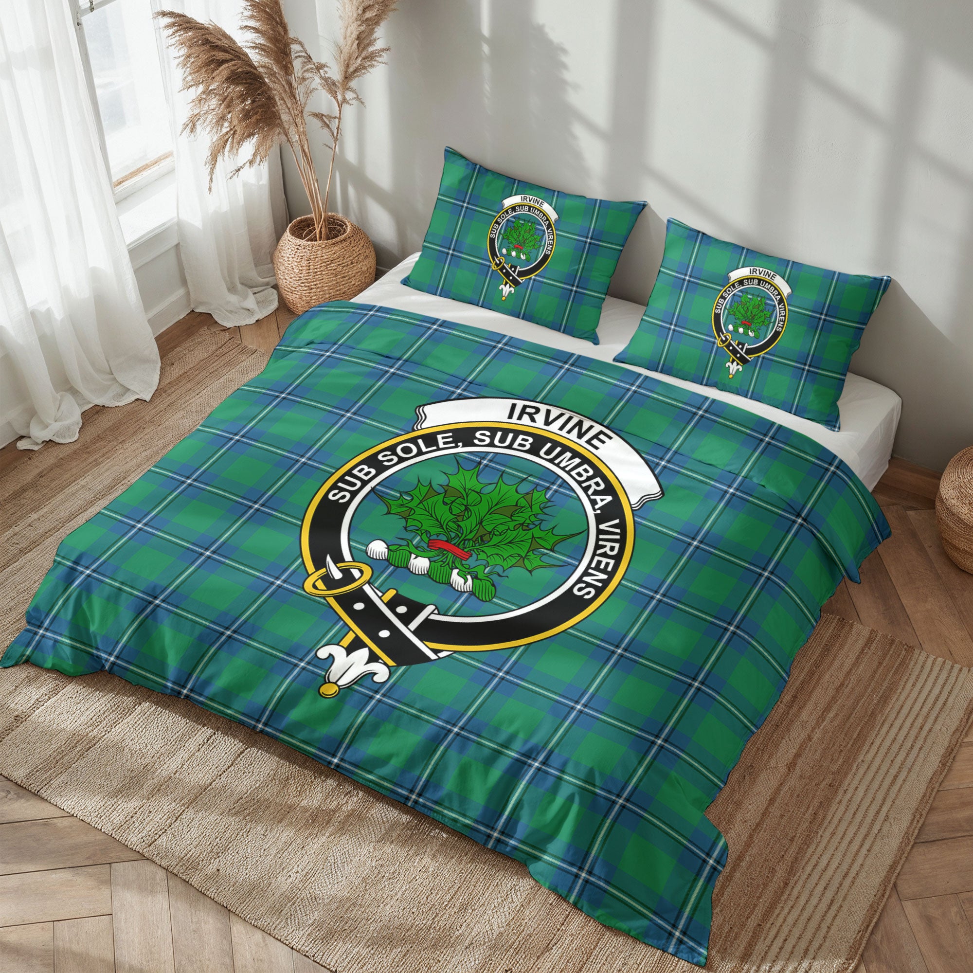 Irvine Ancient Tartan Crest Bedding Set