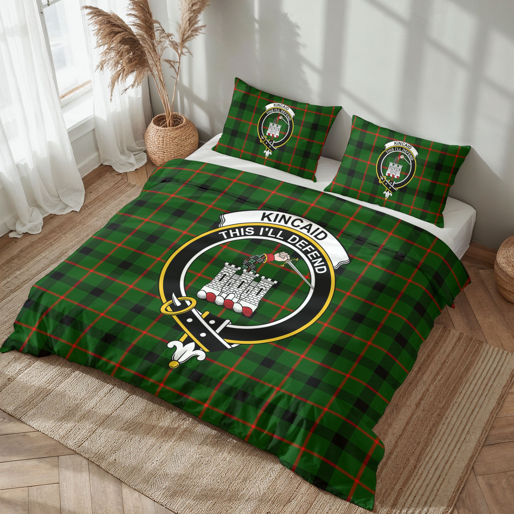 Kincaid Tartan Crest Bedding Set