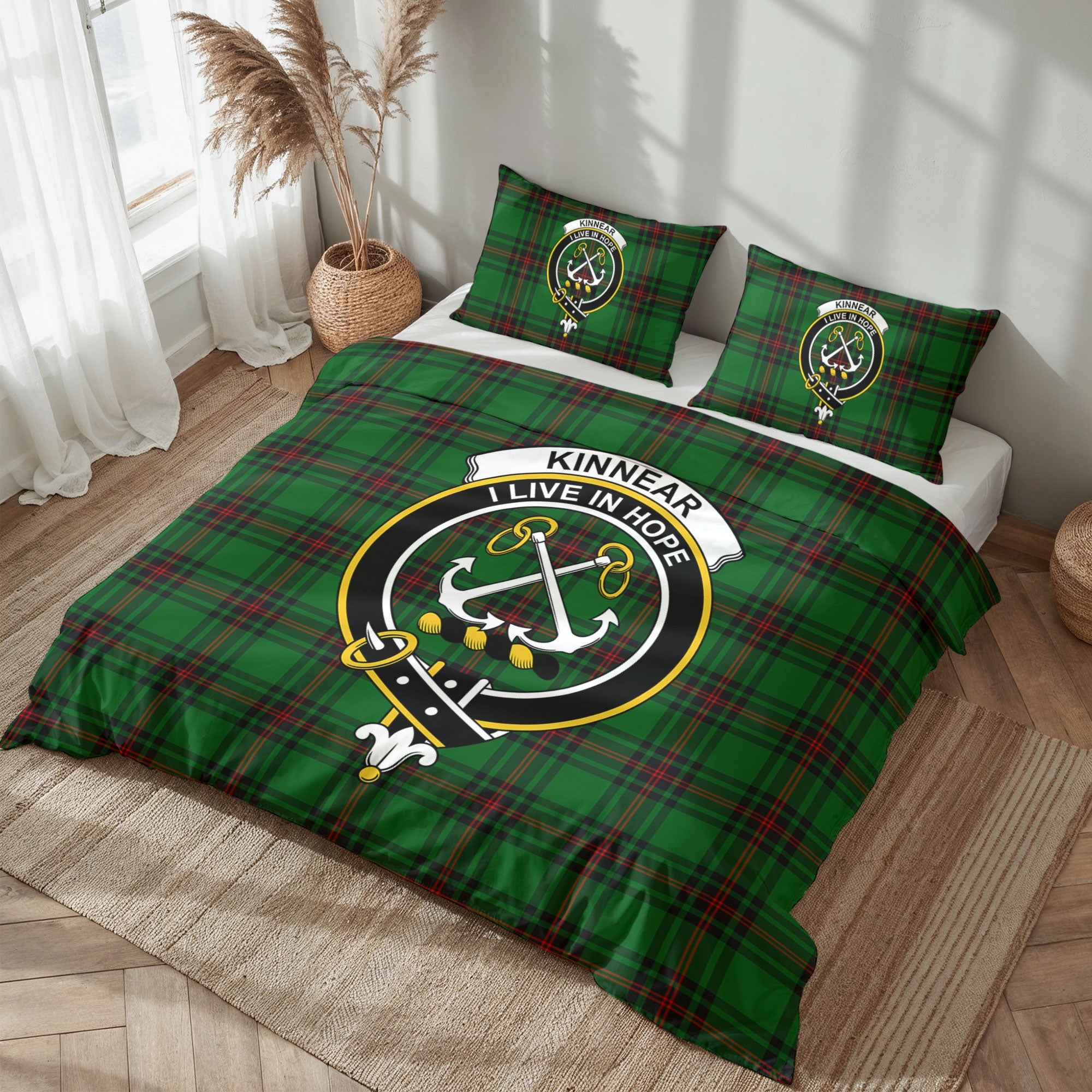 Kinnear Tartan Crest Bedding Set