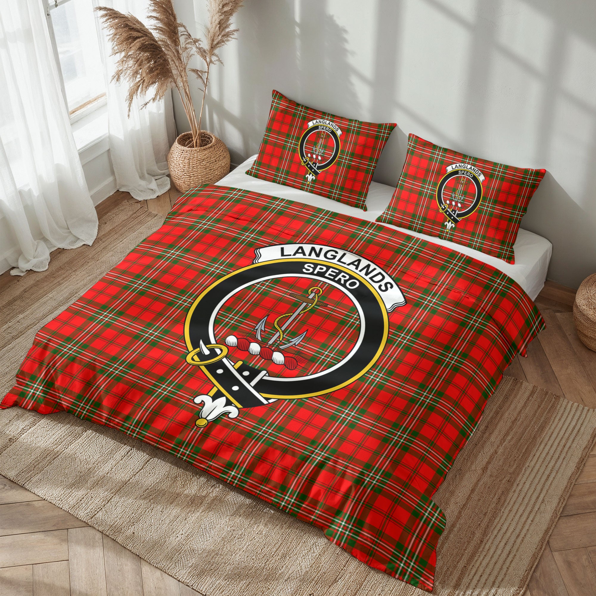 Langlands Tartan Crest Bedding Set