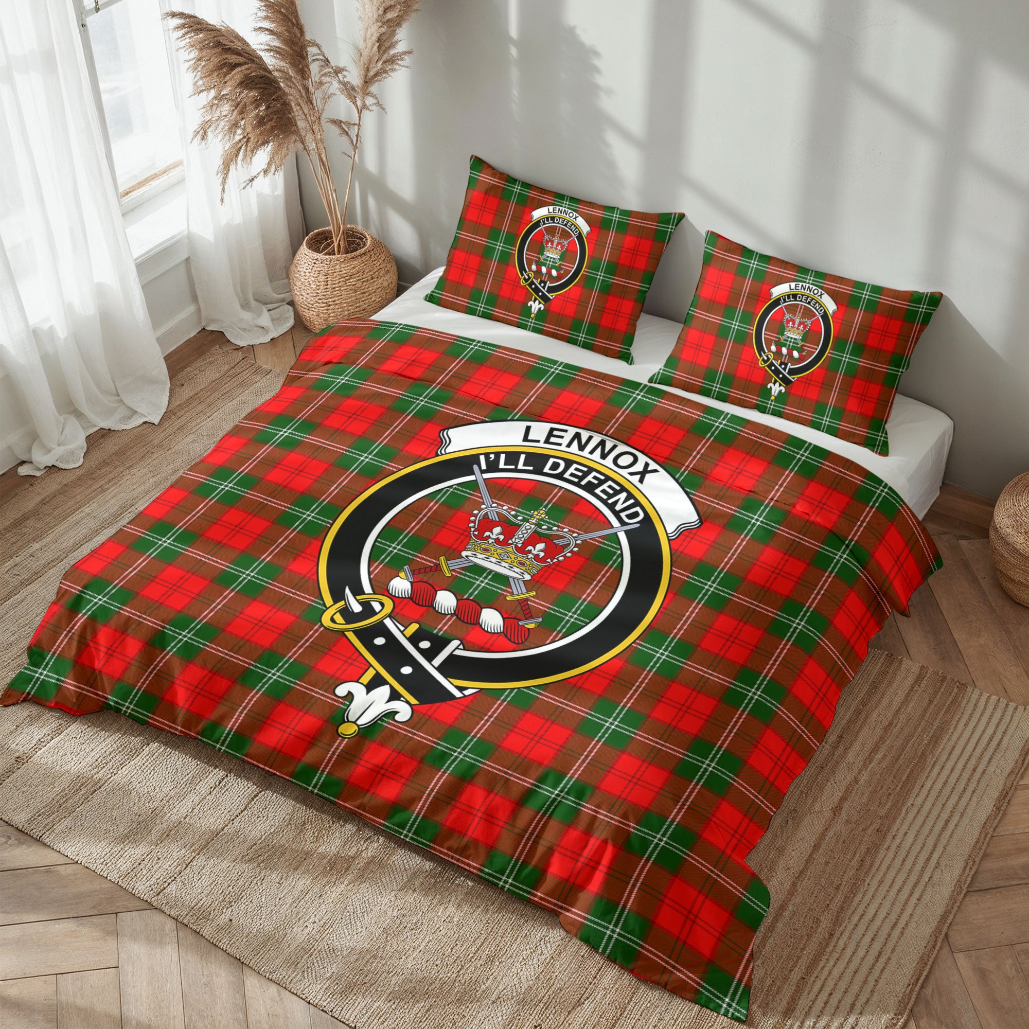 Lennox (Lennox Kincaid) Tartan Crest Bedding Set