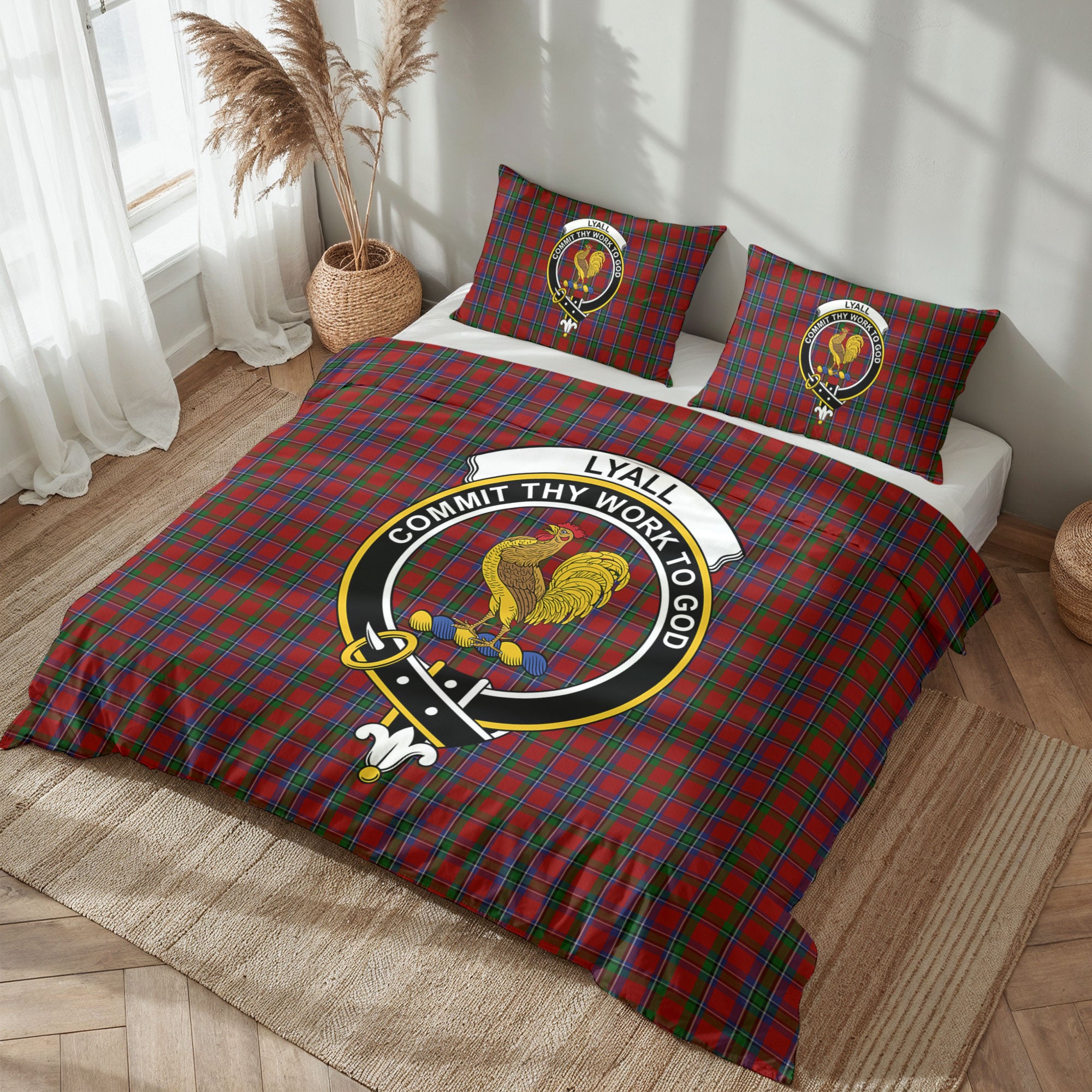 Lyall Tartan Crest Bedding Set