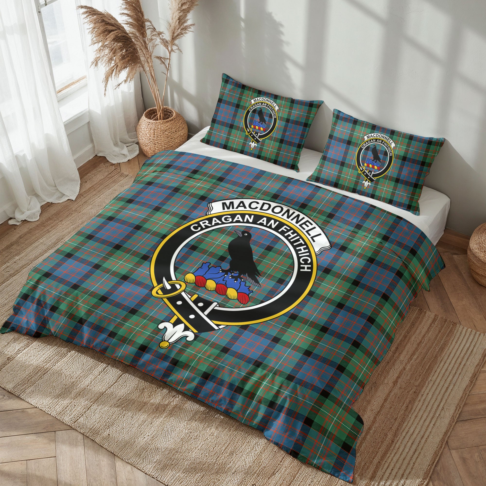 MacDonnell of Glengarry Ancient Tartan Crest Bedding Set