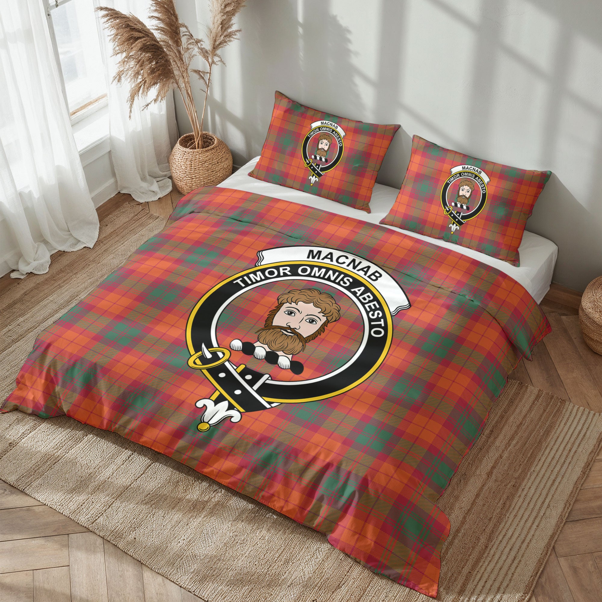 MacNab Ancient Tartan Crest Bedding Set