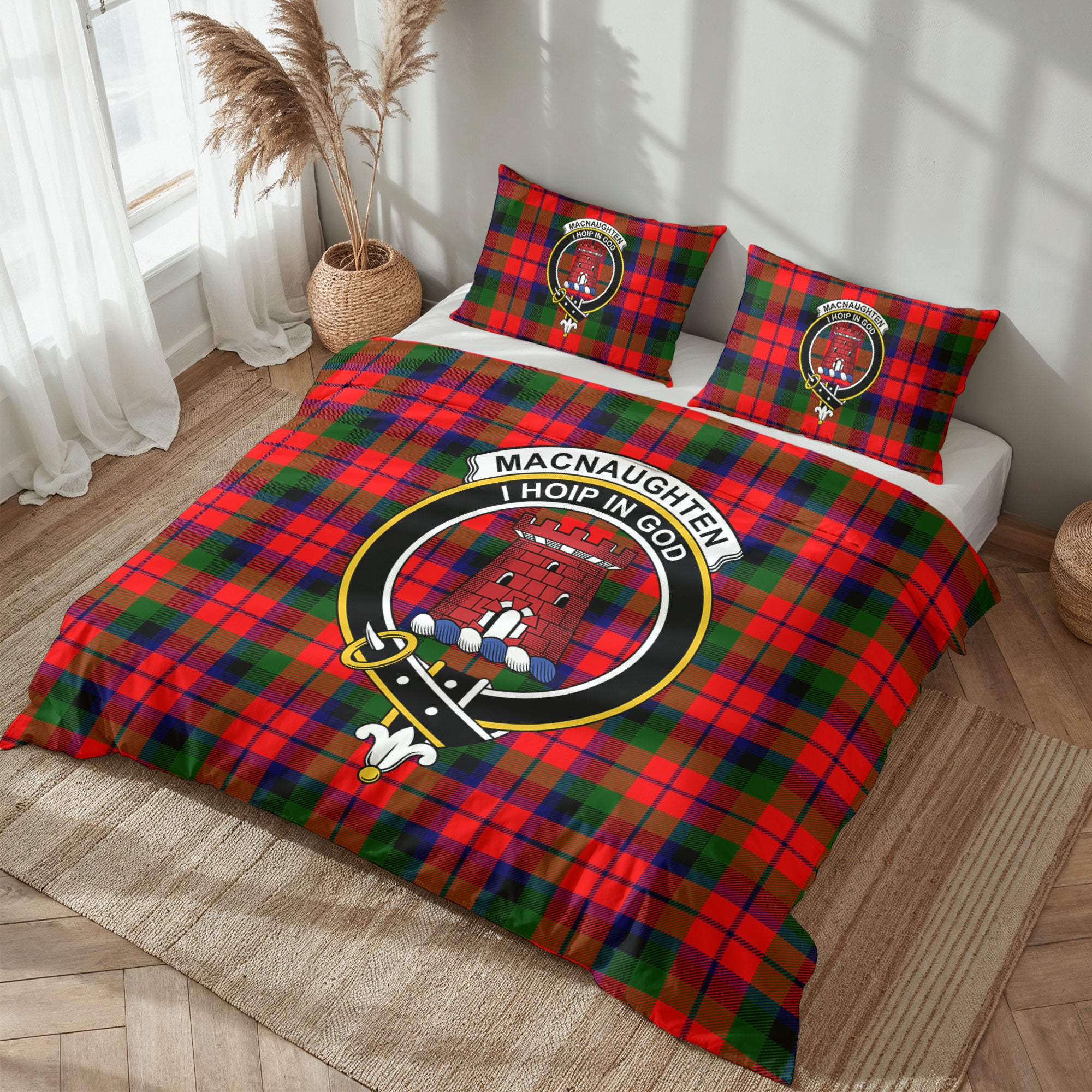 MacNaughten Tartan Crest Bedding Set