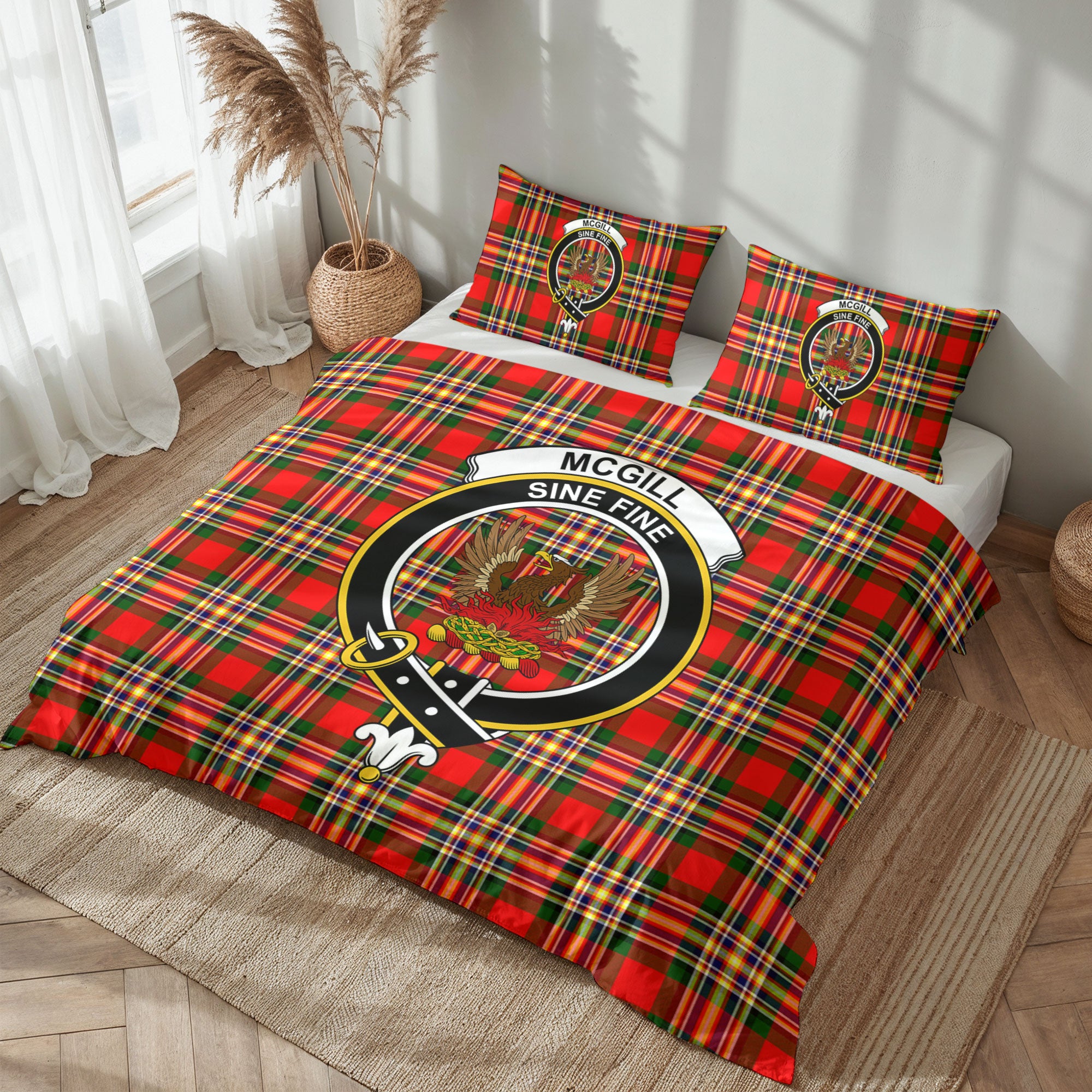 McGill Modern Tartan Crest Bedding Set