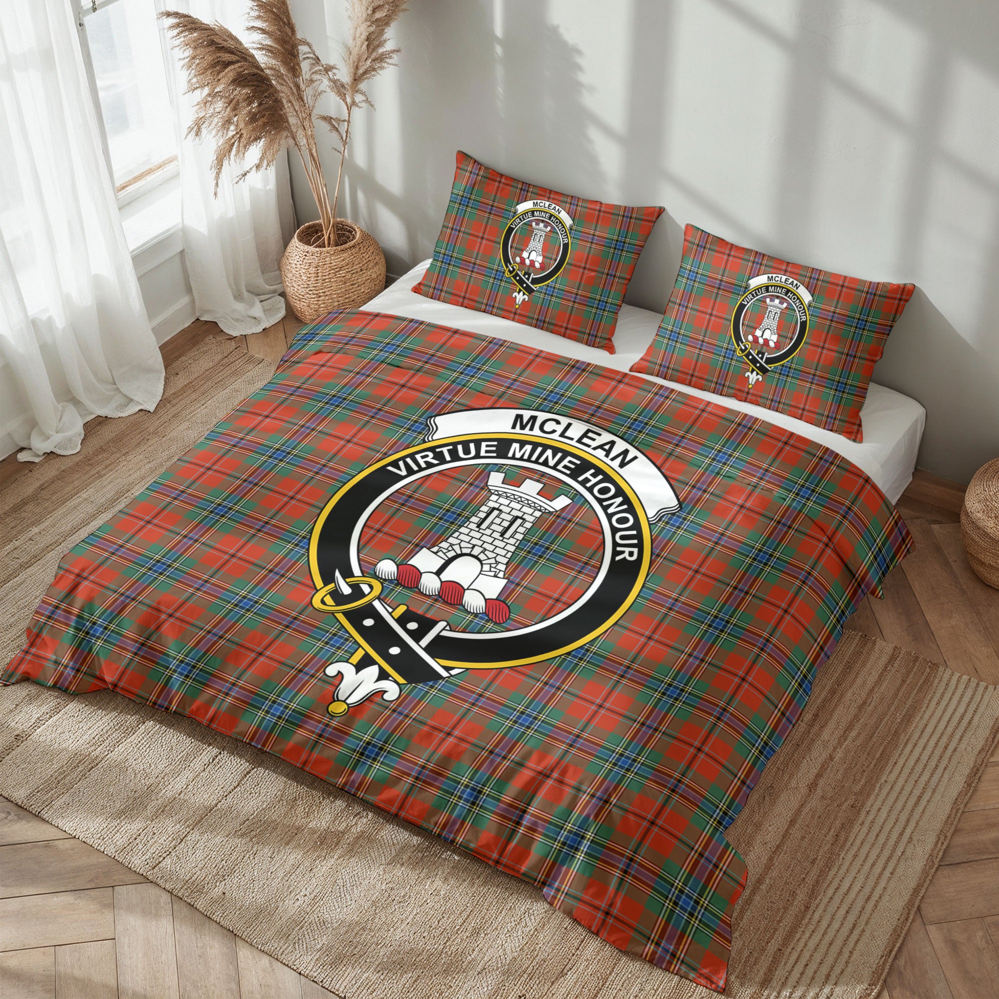 McLean of Duart Ancient Tartan Crest Bedding Set
