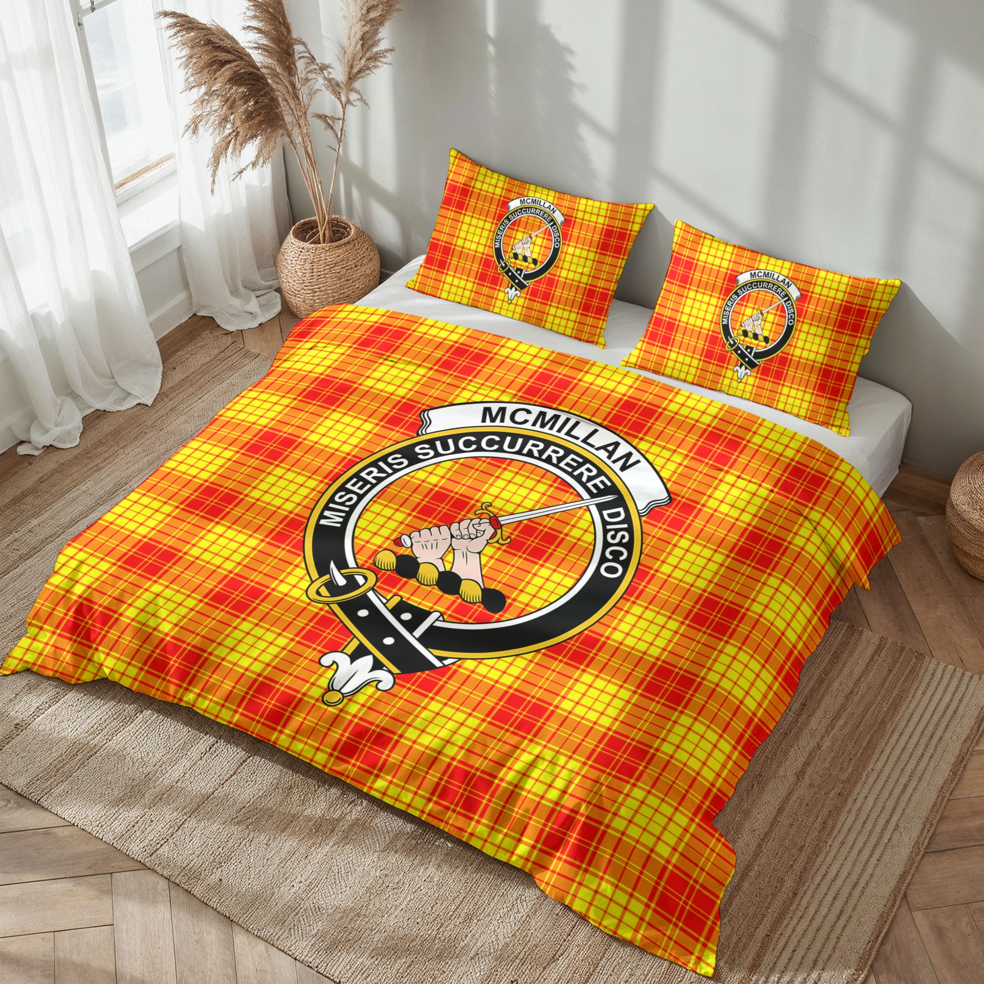 McMillan Clan Tartan Crest Bedding Set