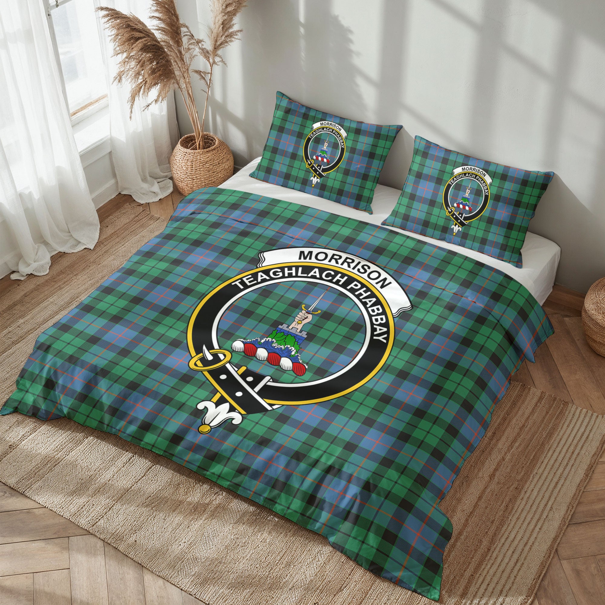 Morrison Ancient Tartan Crest Bedding Set