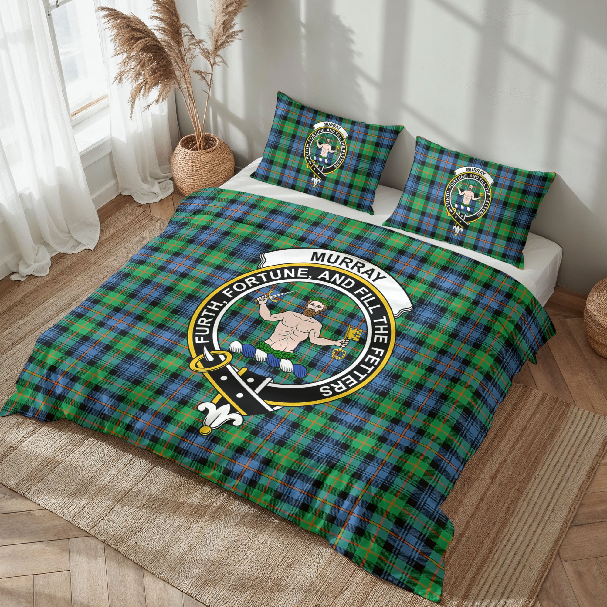 Murray of Atholl Ancient Tartan Crest Bedding Set