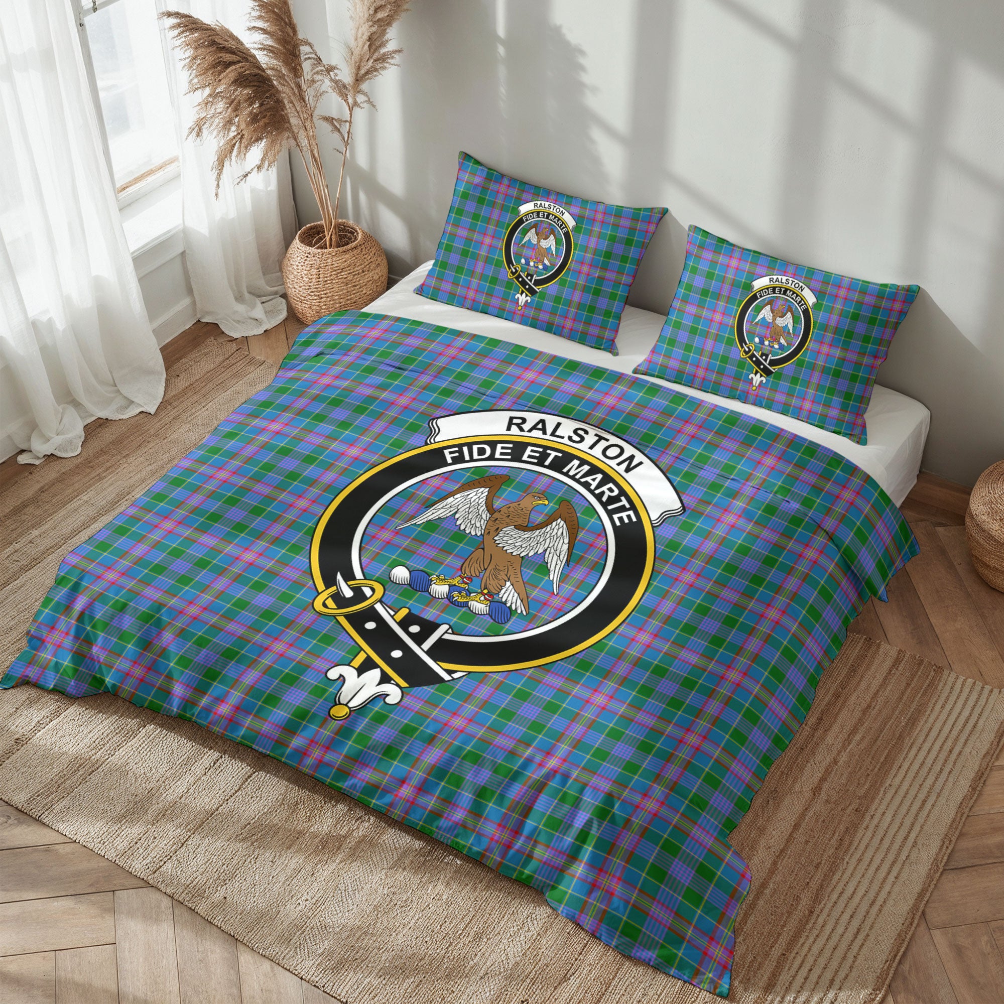 Ralston Tartan Crest Bedding Set