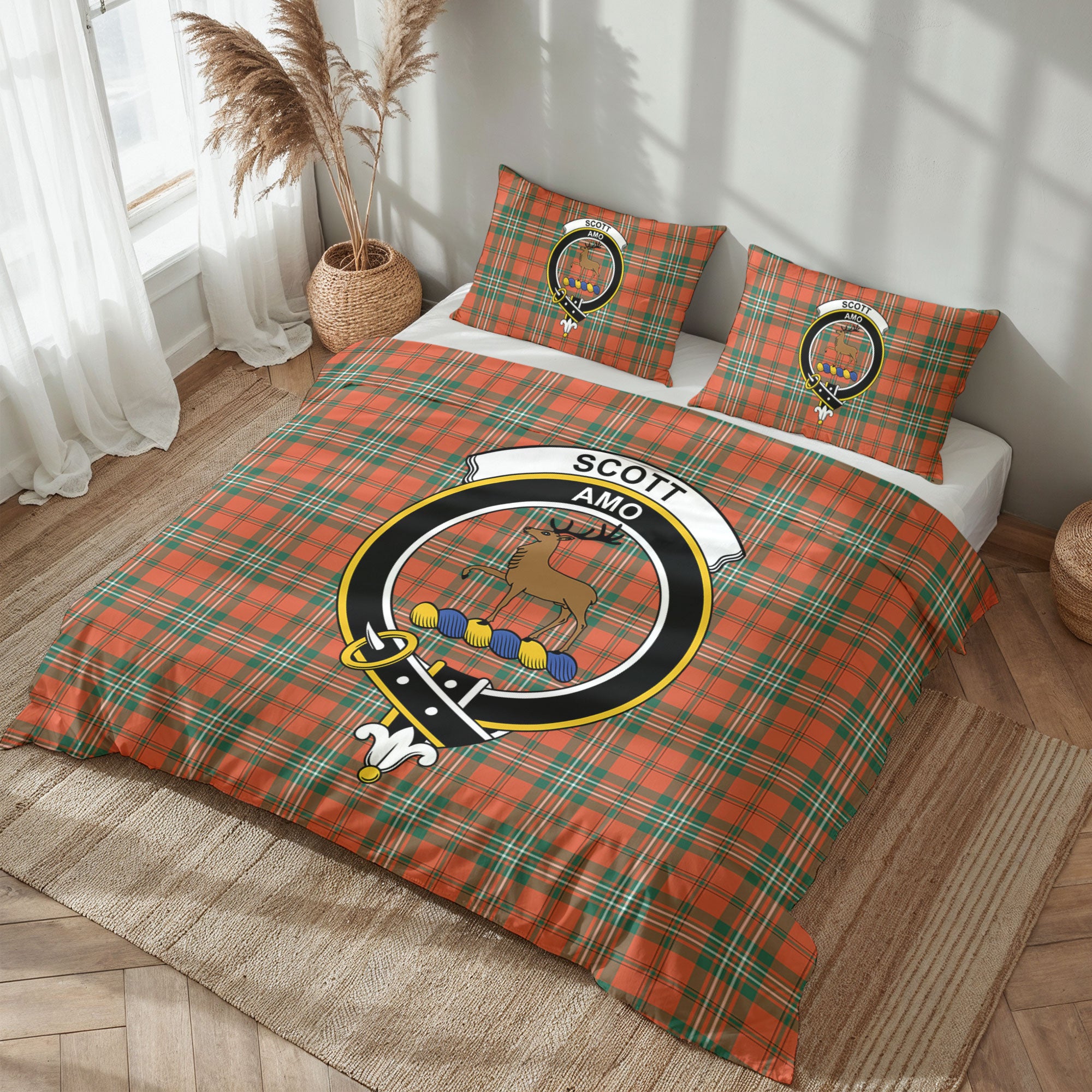 Scott Ancient Tartan Crest Bedding Set