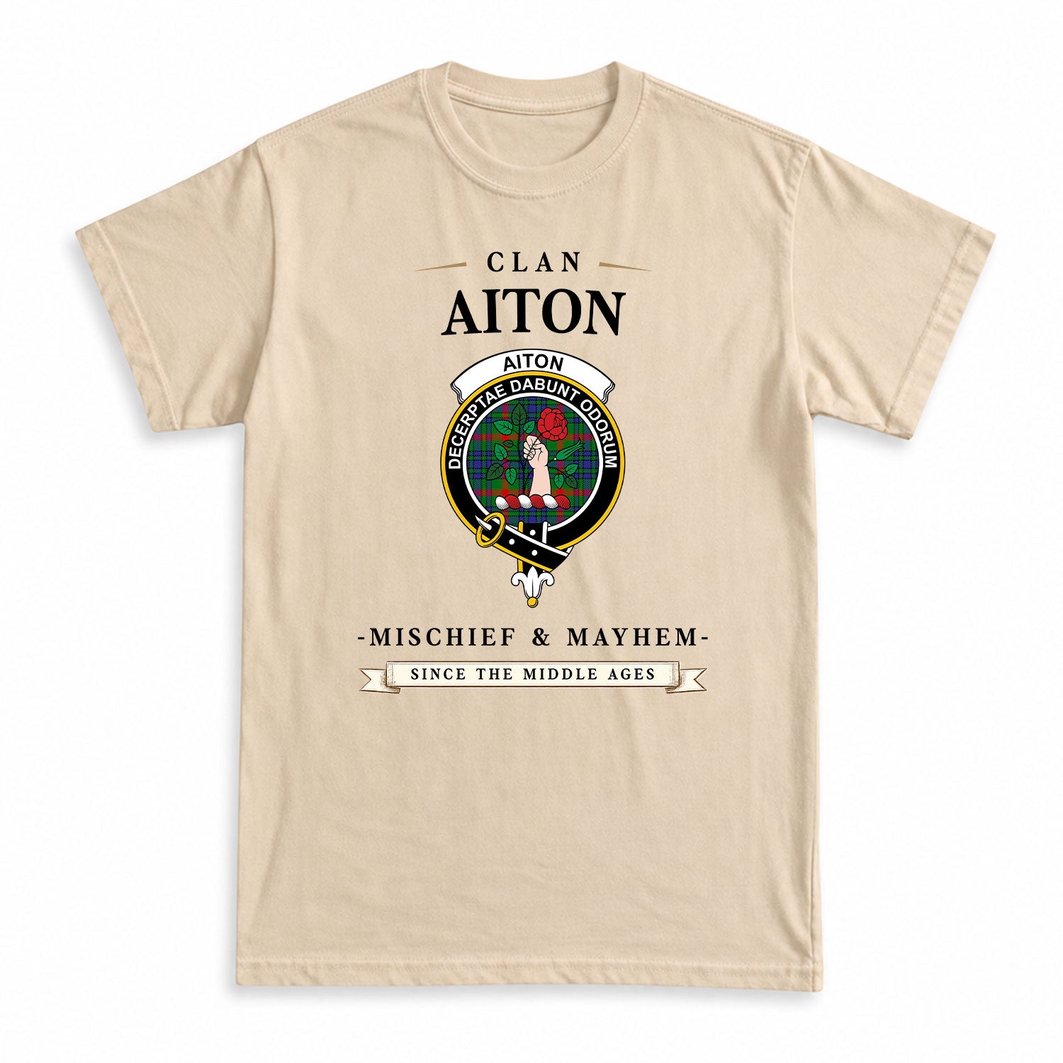 Aiton Tartan Crest Mischief and Mayhem T-shirt