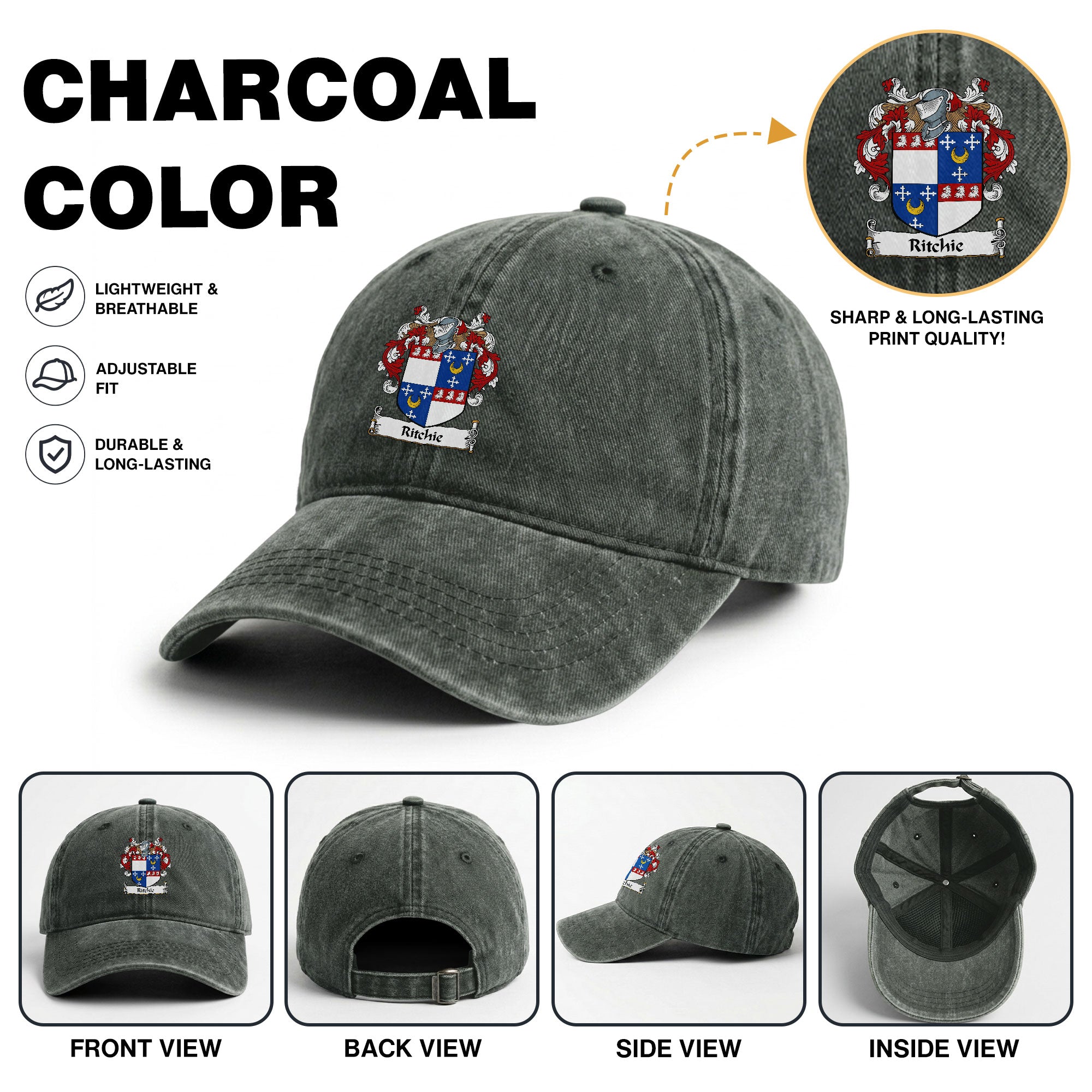 Richie Coat of Arms Washed Classic Cap