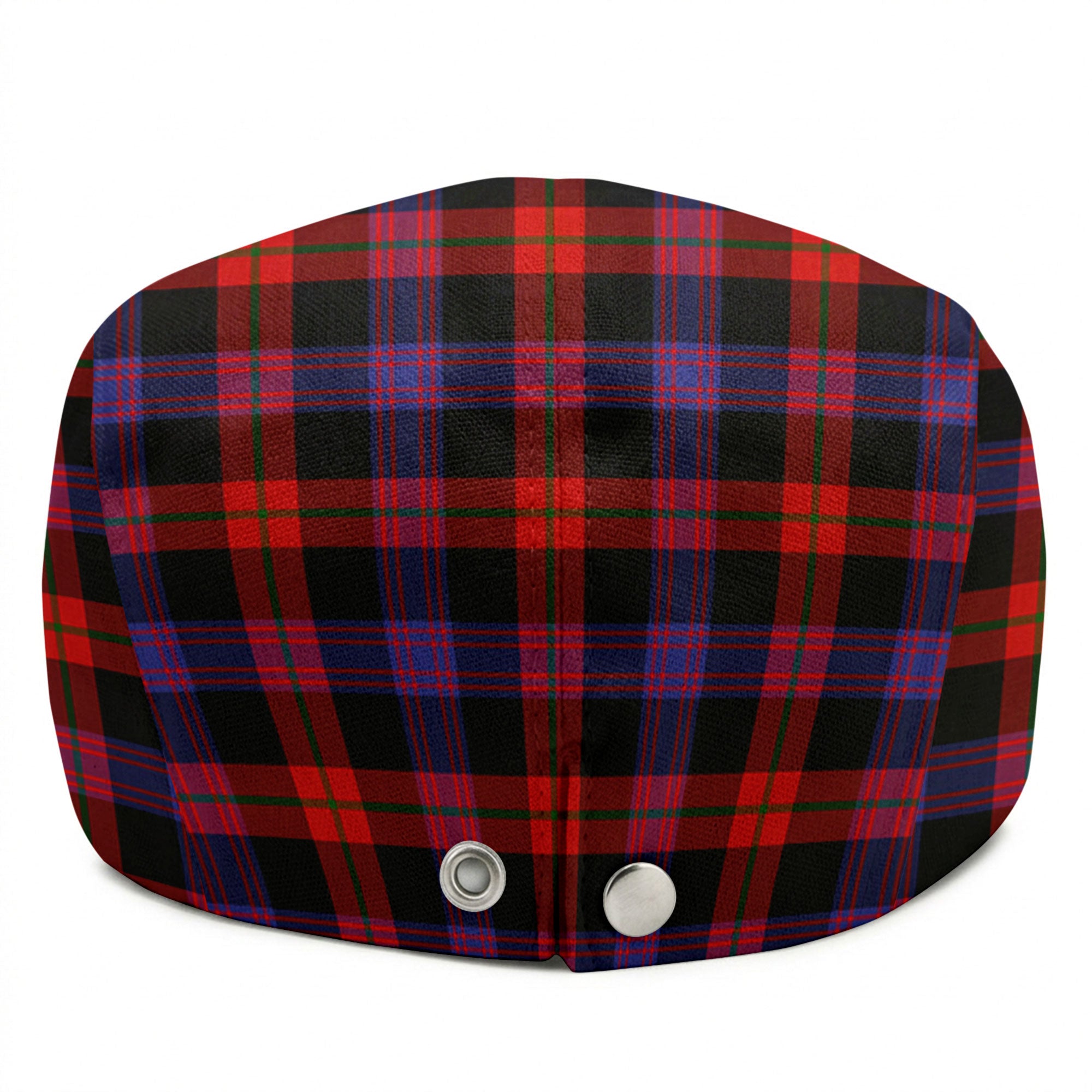 Brown Modern Tartan Flat Caps