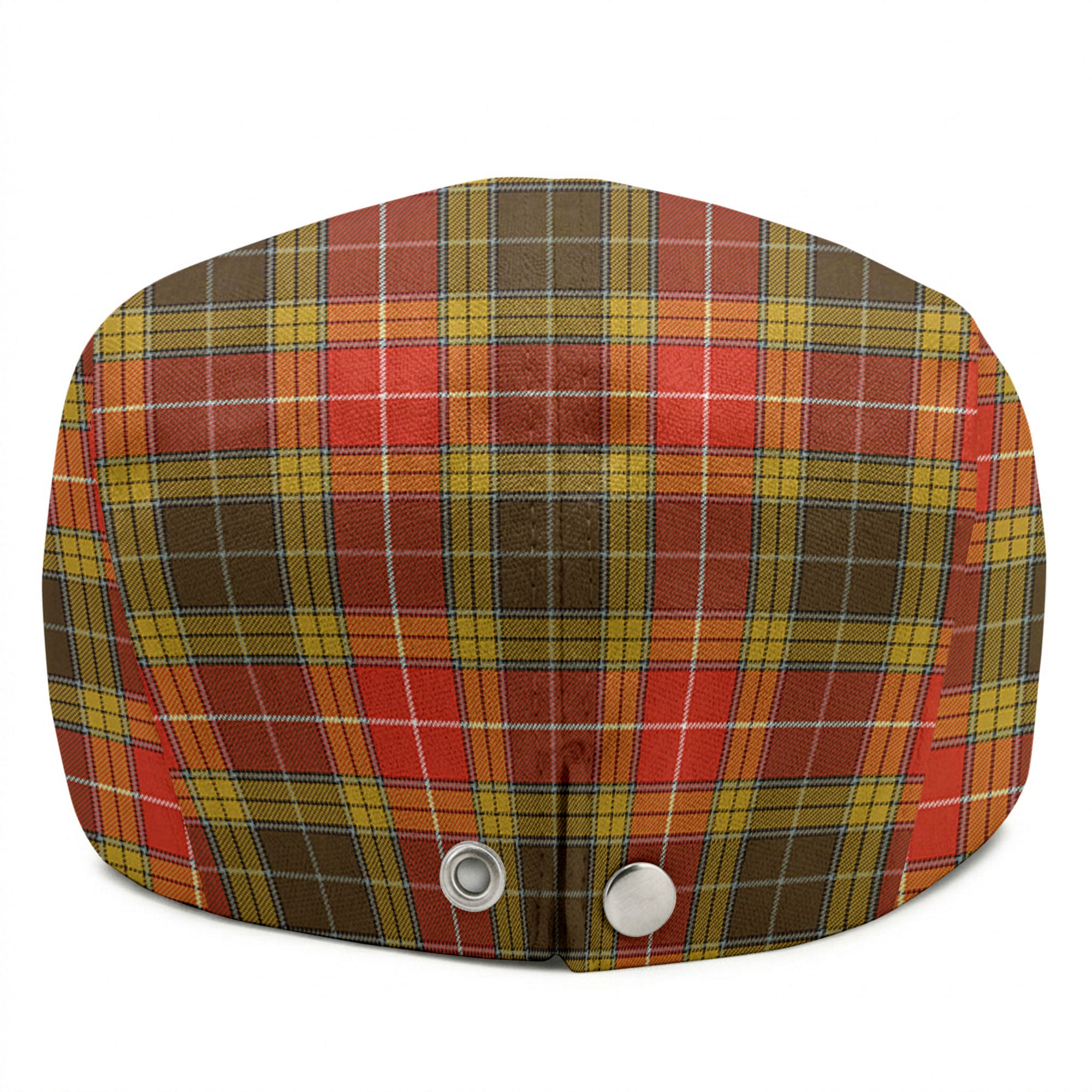 Buchanan Old Set Weathered Tartan Flat Caps