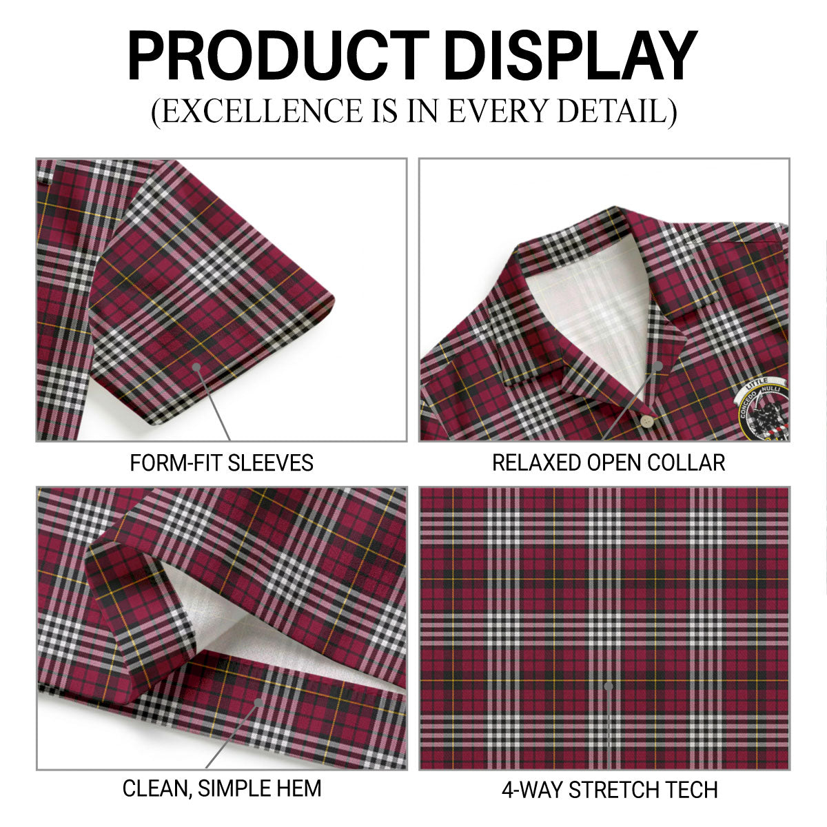 Little Tartan Crest Hawaiian Shirt