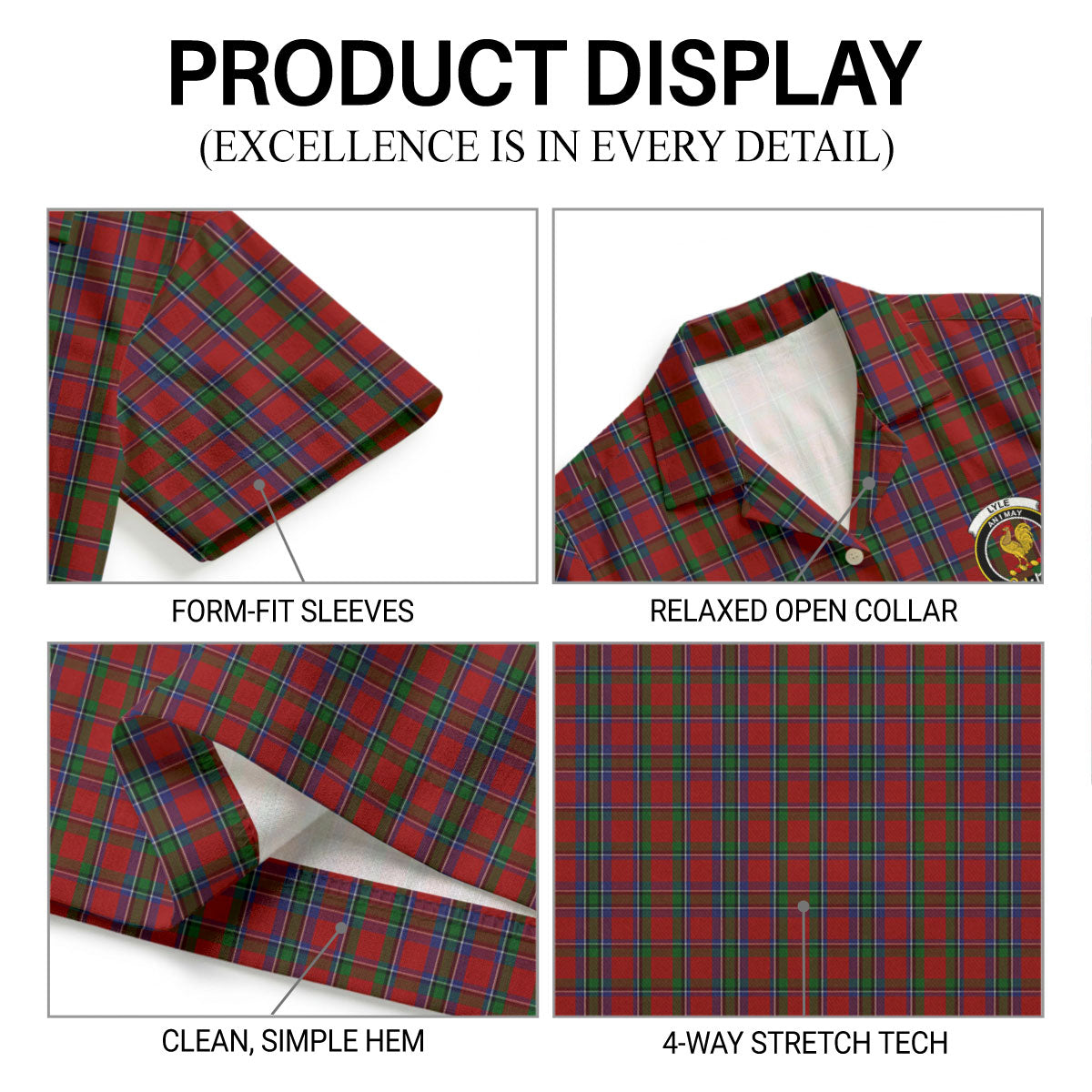 Lyle Tartan Crest Hawaiian Shirt