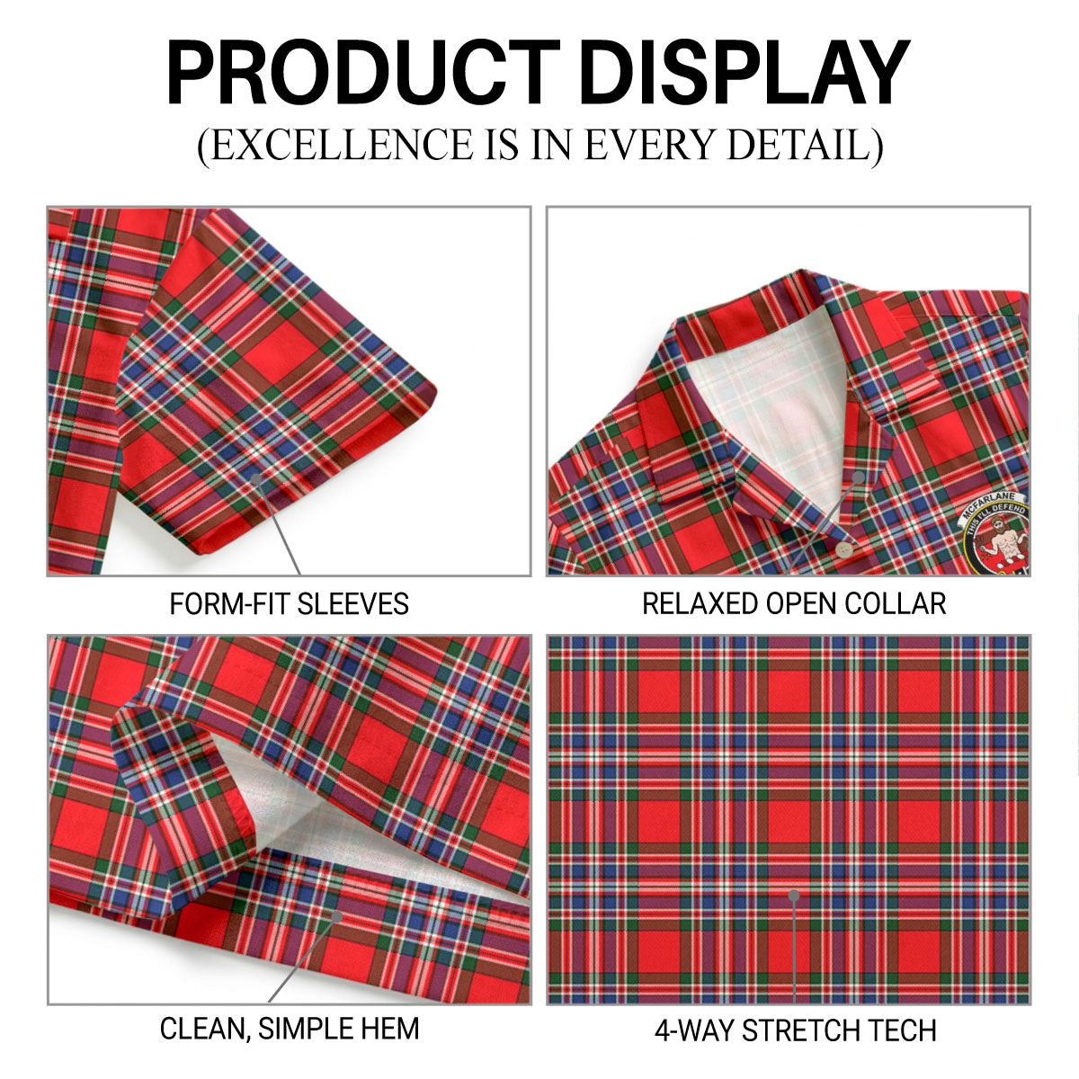 McFarlane Modern Tartan Crest Hawaiian Shirt