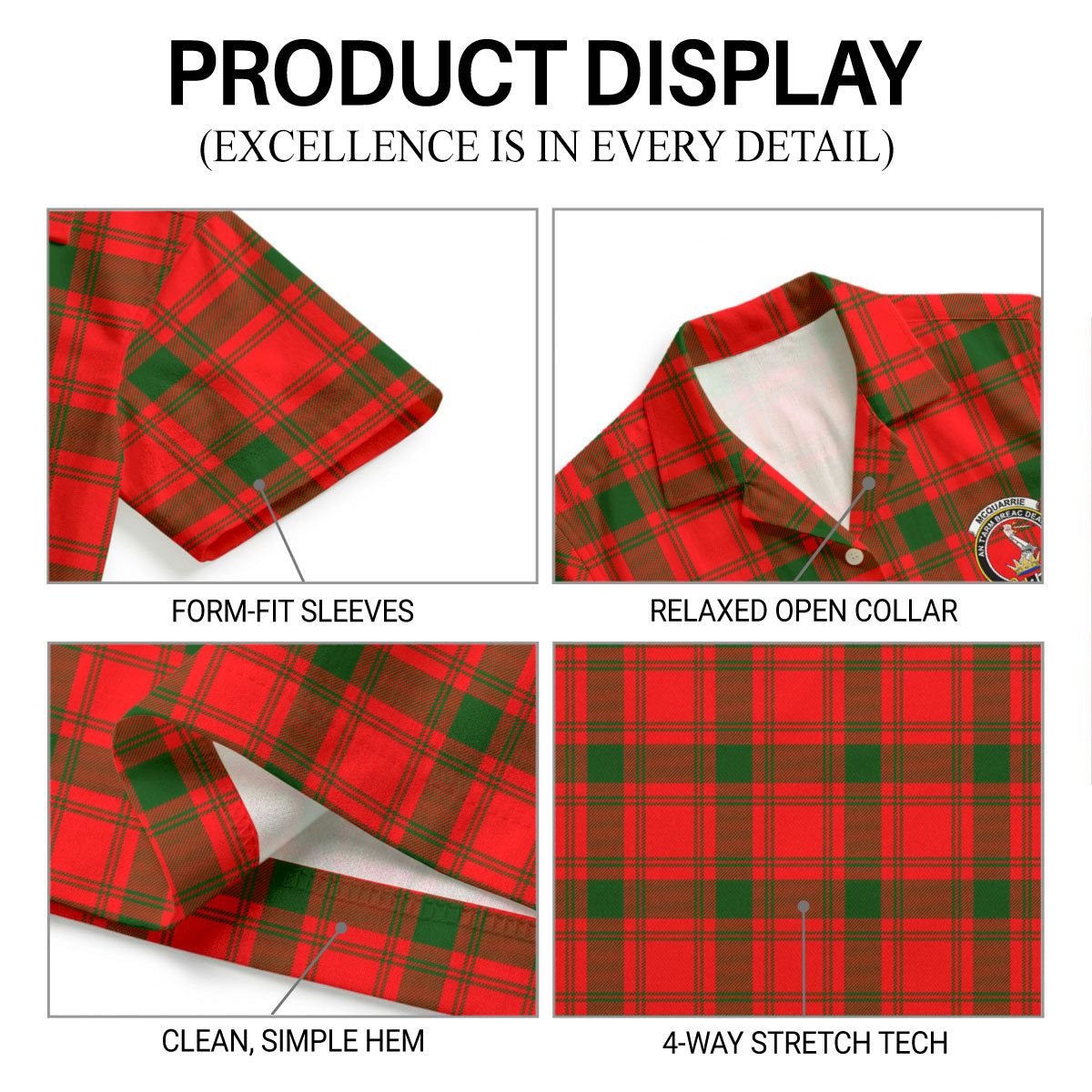 McQuarrie Tartan Crest Hawaiian Shirt