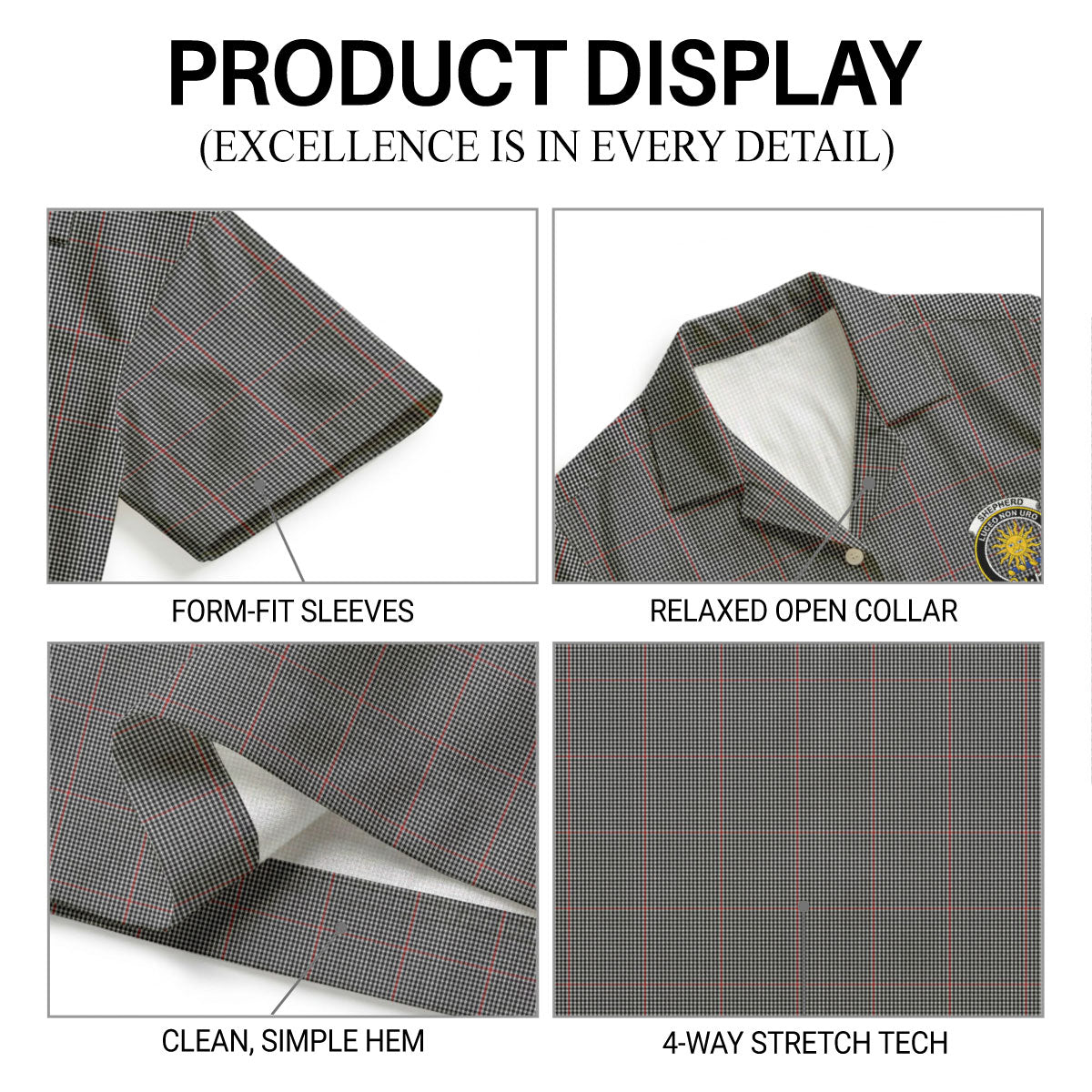 Shepherd Tartan Crest Hawaiian Shirt