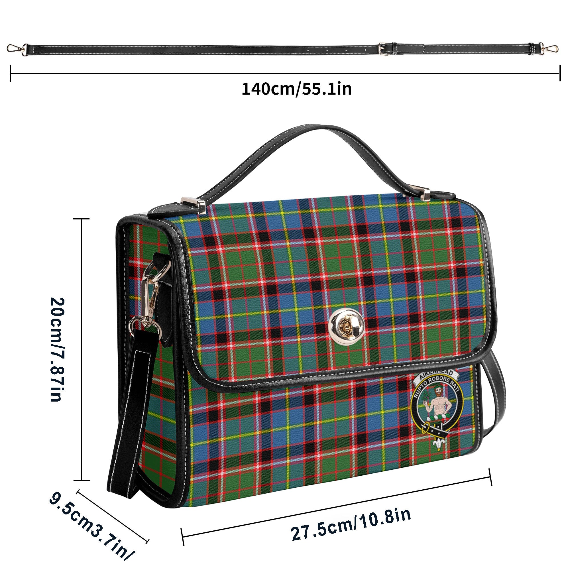 Aikenhead Tartan Crest Satchel Bag