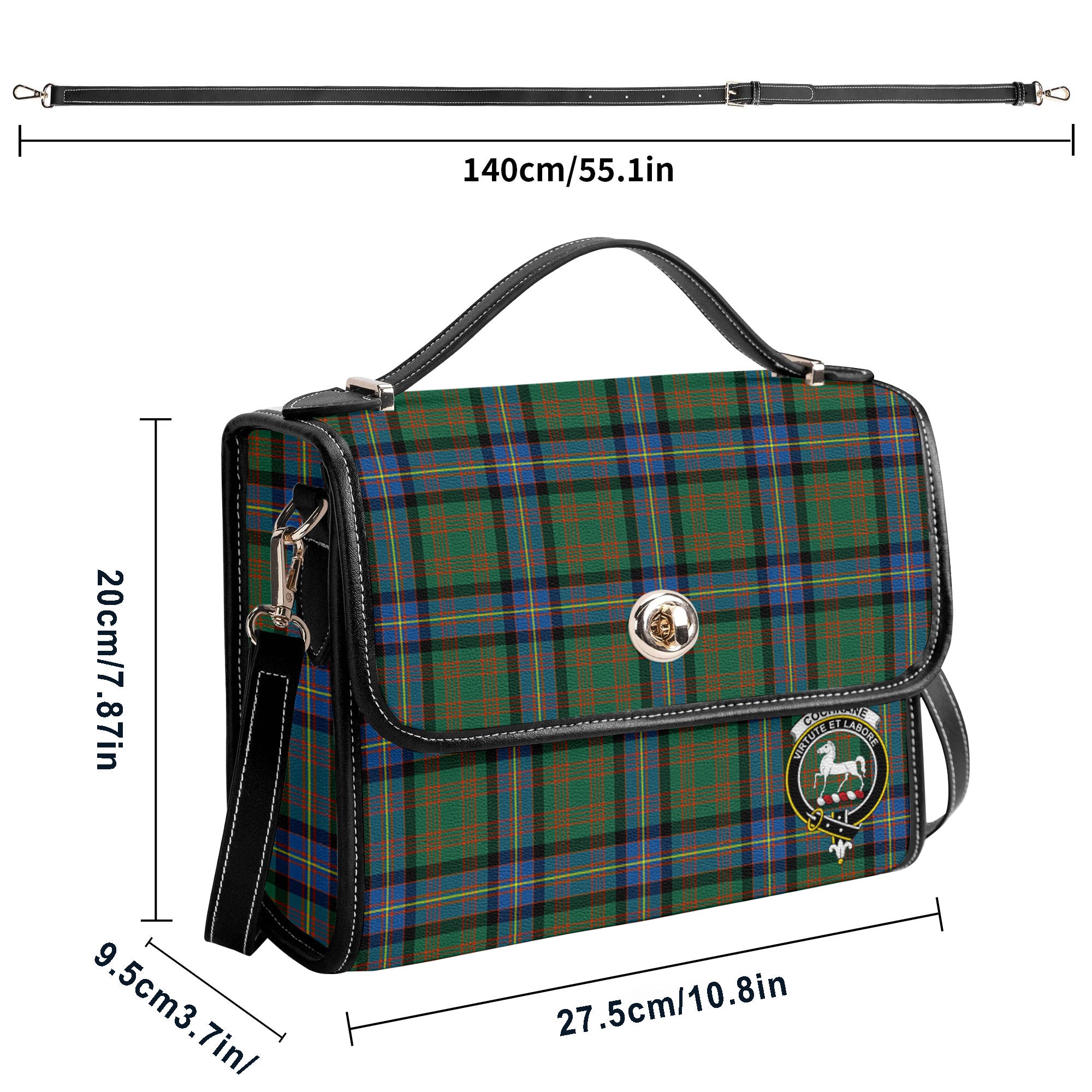Cochrane Ancient Tartan Crest Satchel Bag