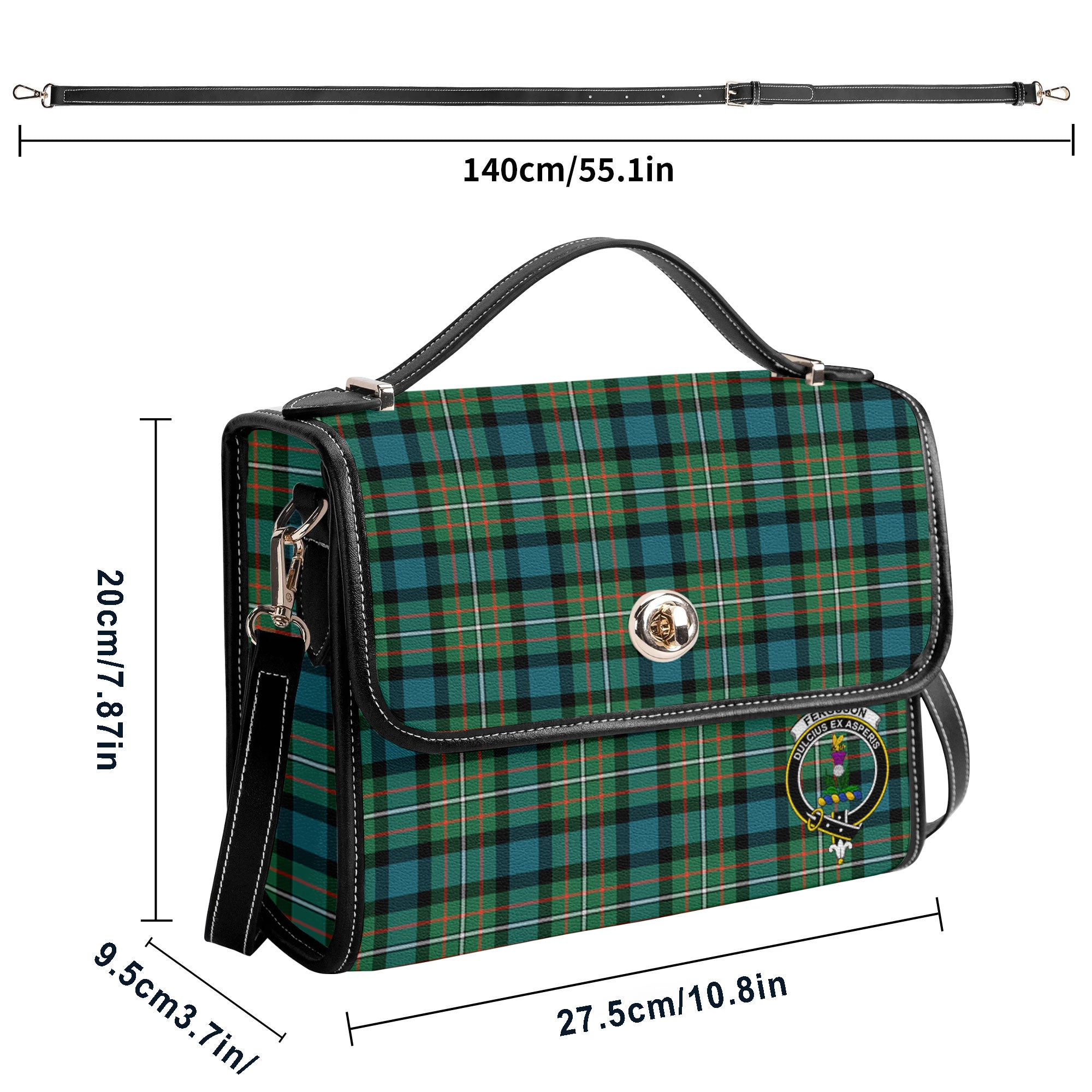 Ferguson Ancient Tartan Crest Satchel Bag