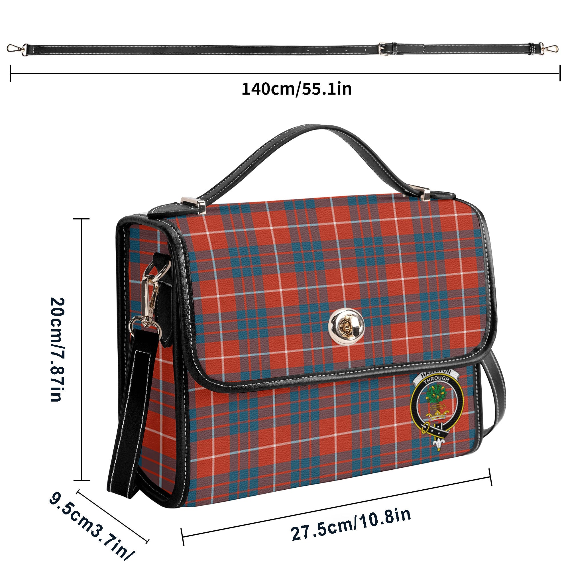 Hamilton Ancient Tartan Crest Satchel Bag