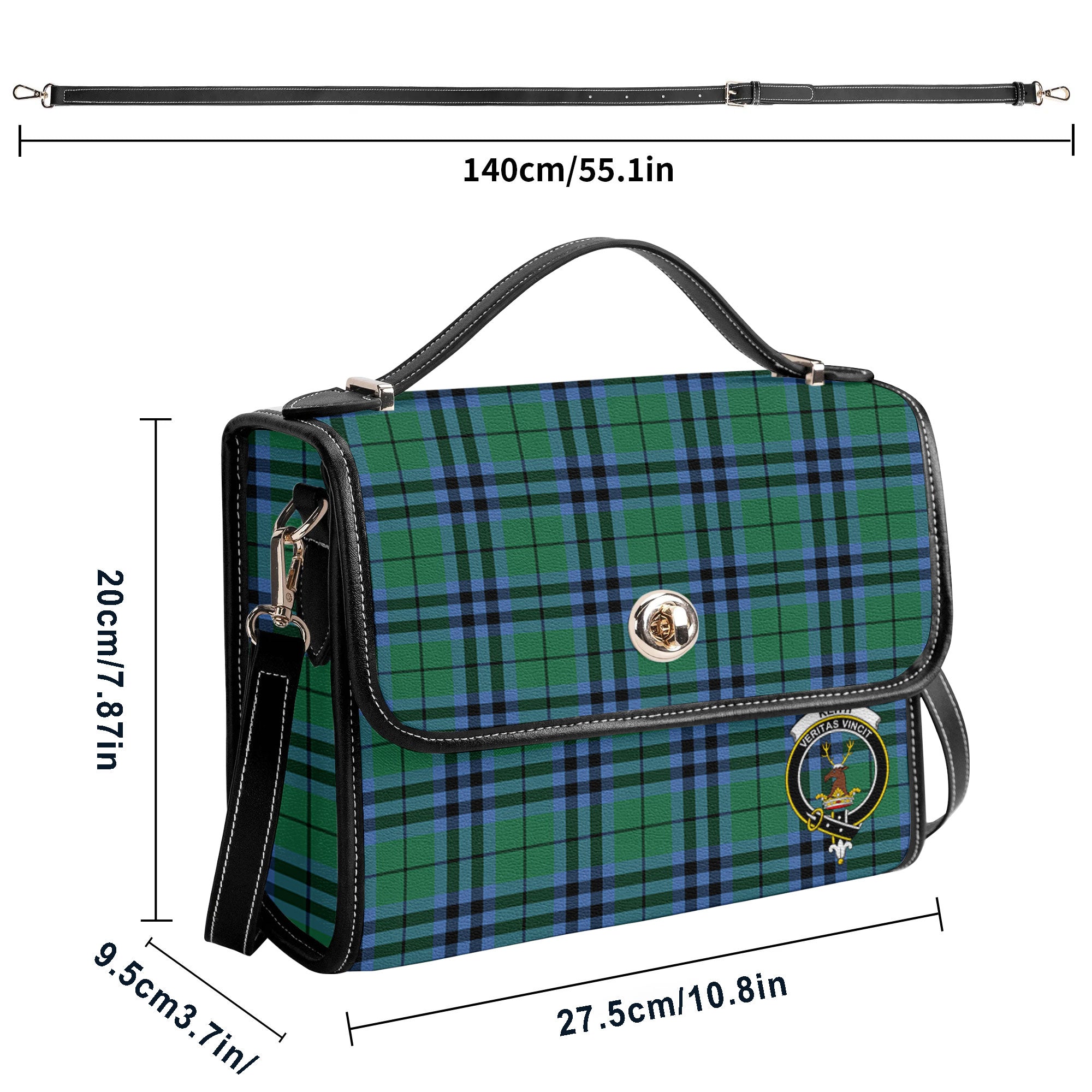 Keith Ancient Tartan Crest Satchel Bag