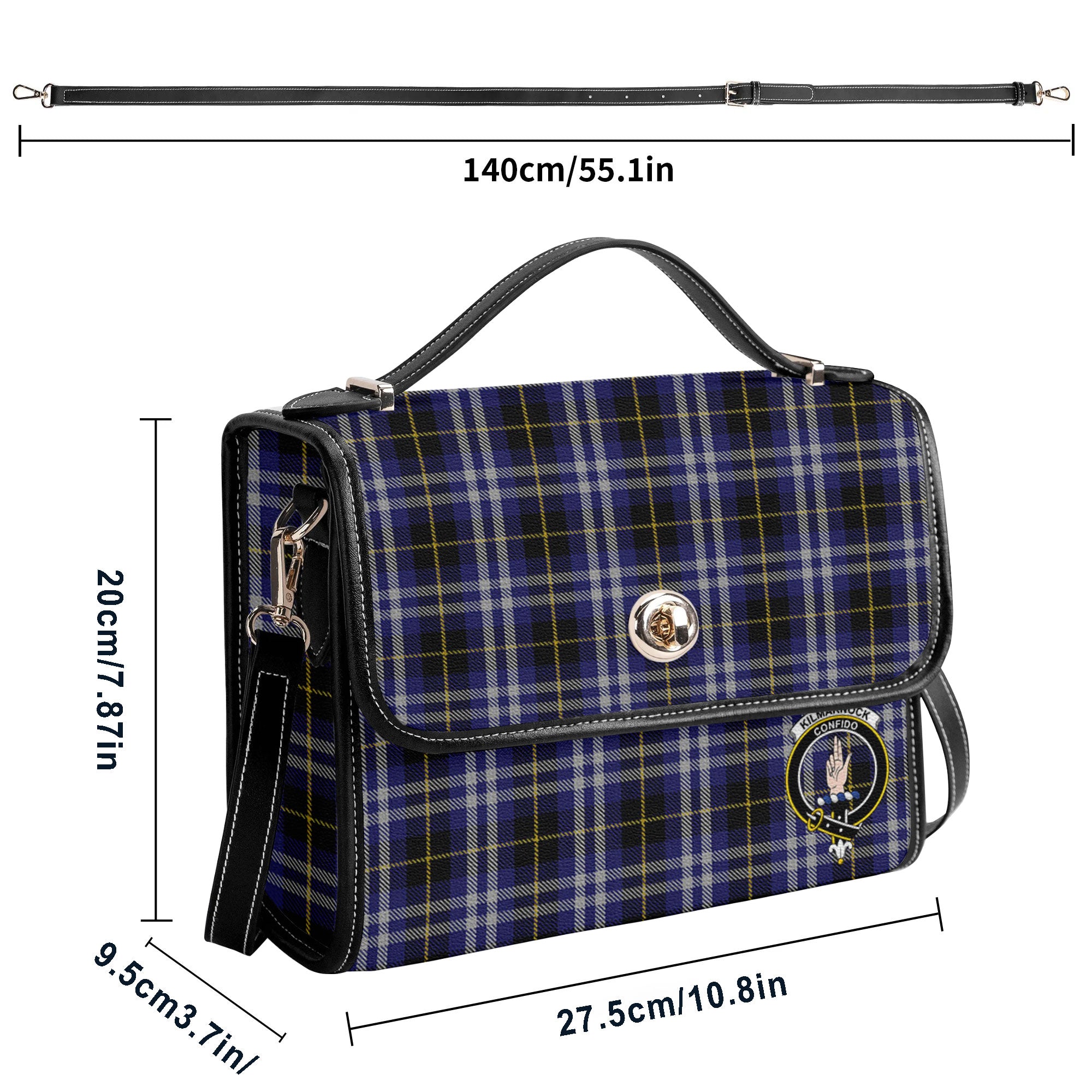 Kilmarnock Tartan Crest Satchel Bag