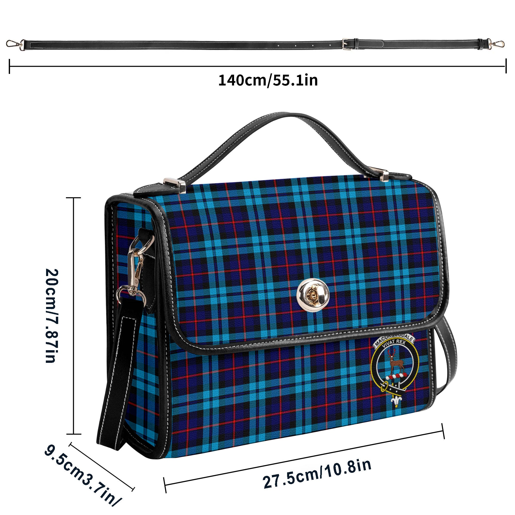 MacCorquodale Tartan Crest Satchel Bag