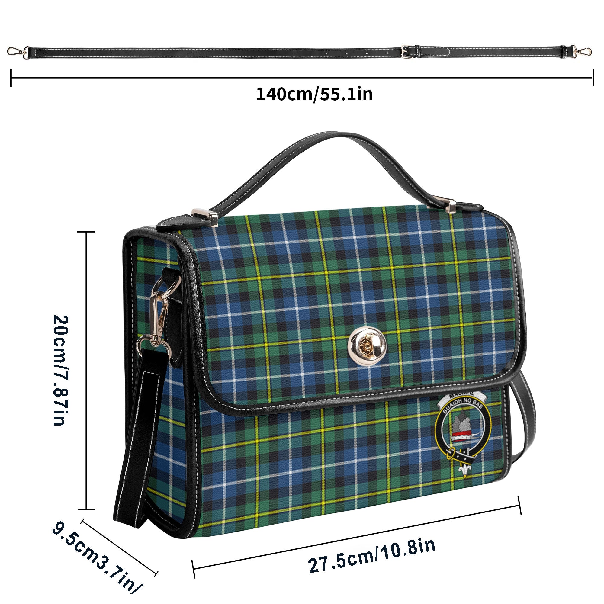 MacNeil of Barra Ancient Tartan Crest Satchel Bag