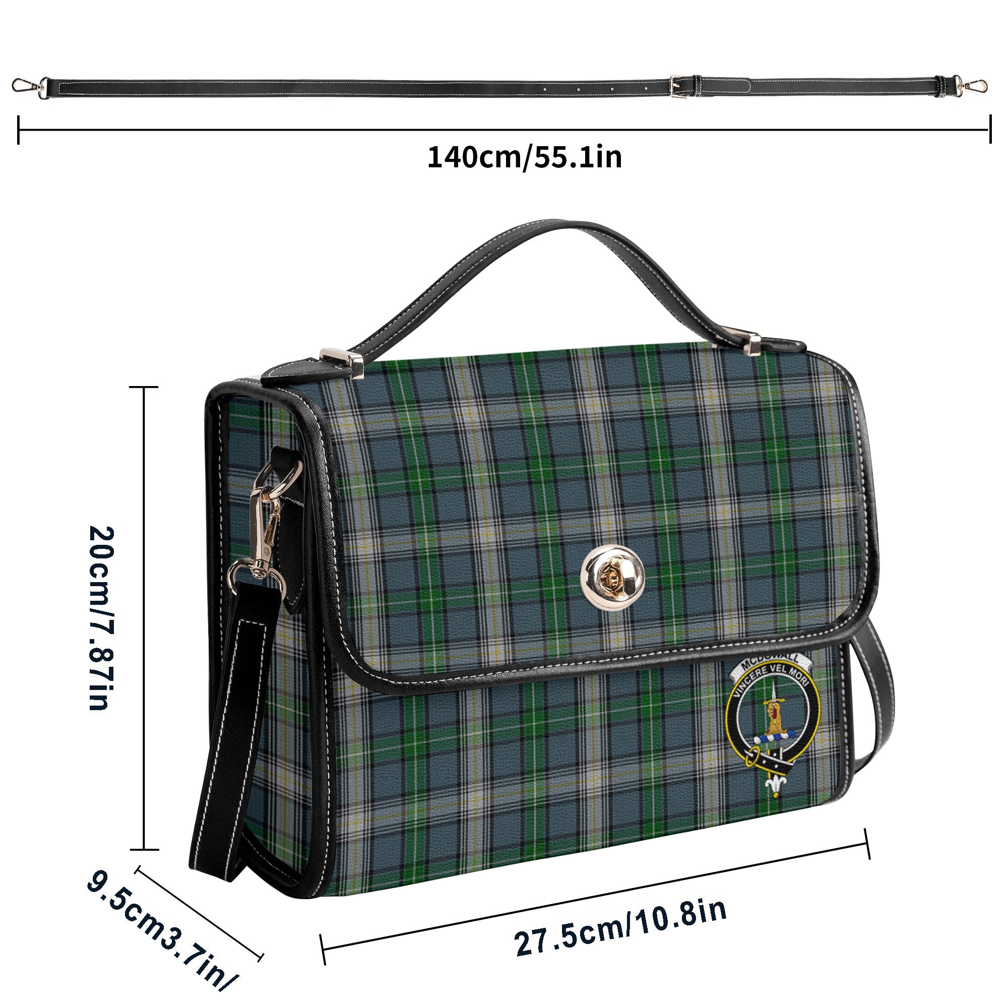 McDowall Tartan Crest Satchel Bag