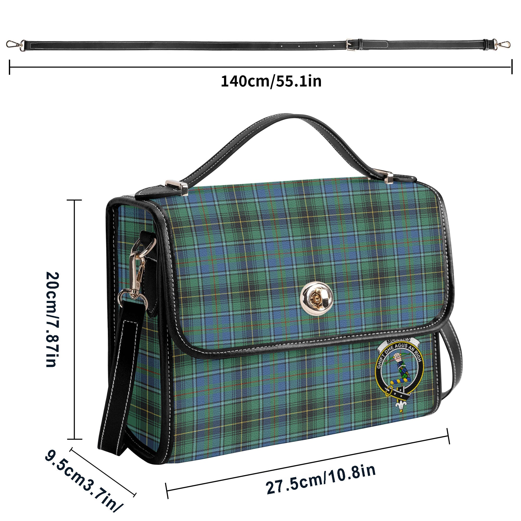 McInnes Ancient Tartan Crest Satchel Bag
