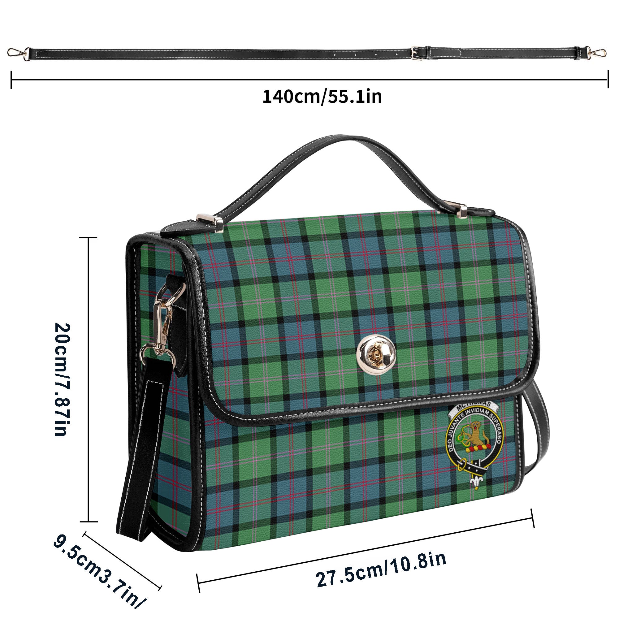 McThomas Ancient Tartan Crest Satchel Bag