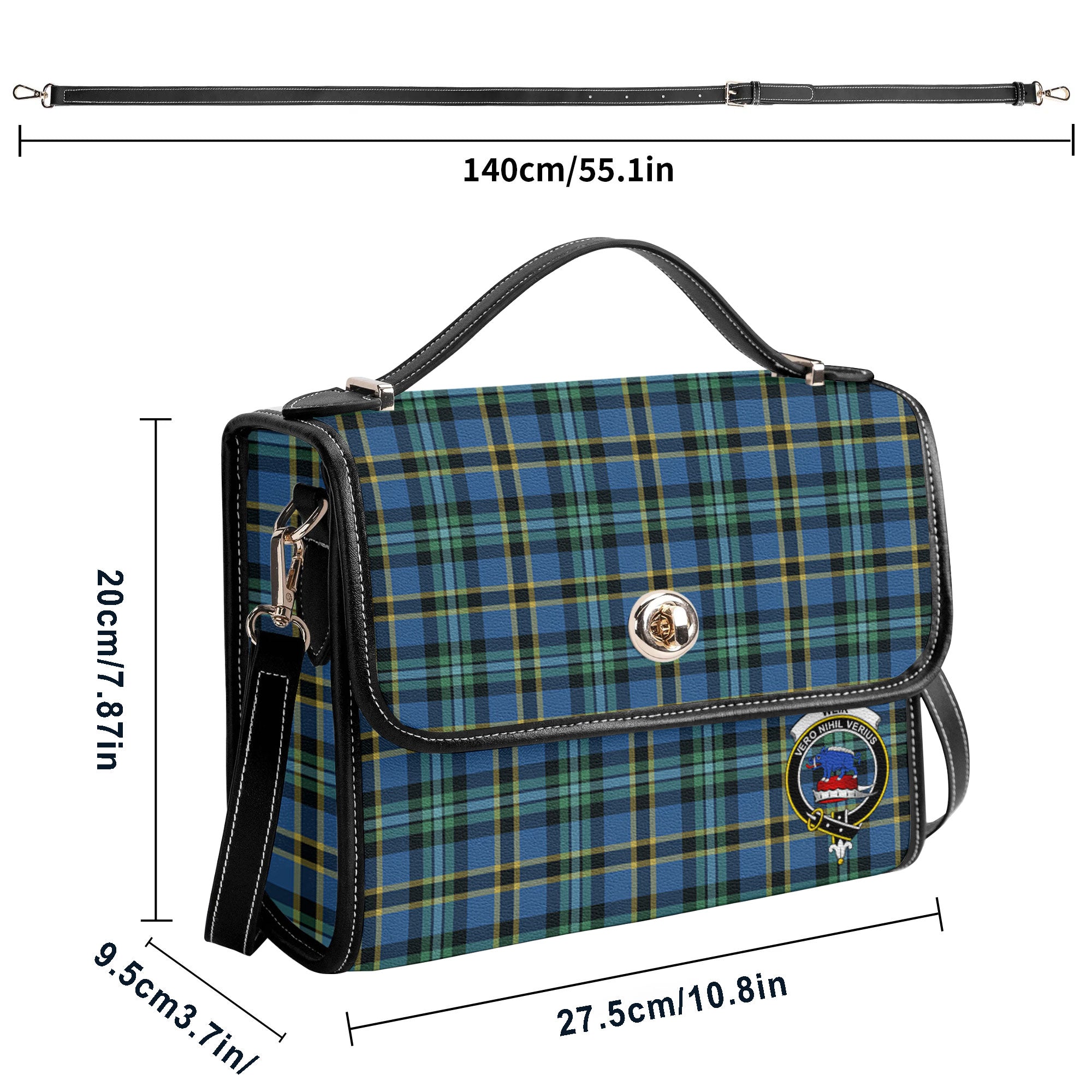 Weir Ancient Tartan Crest Satchel Bag